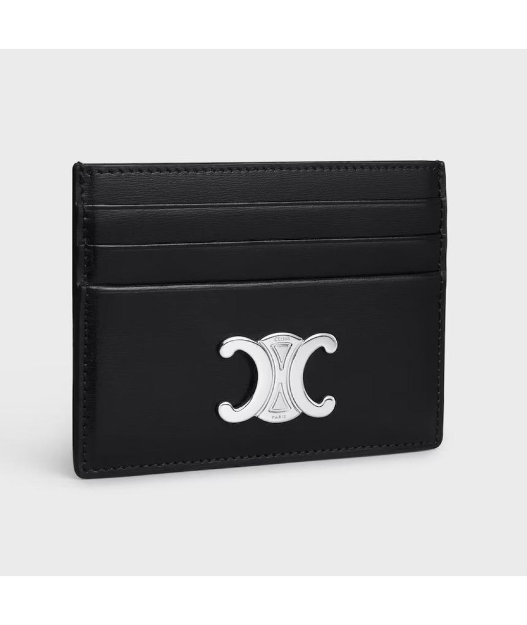 CELINE Черный кожаный кардхолдер, фото 2