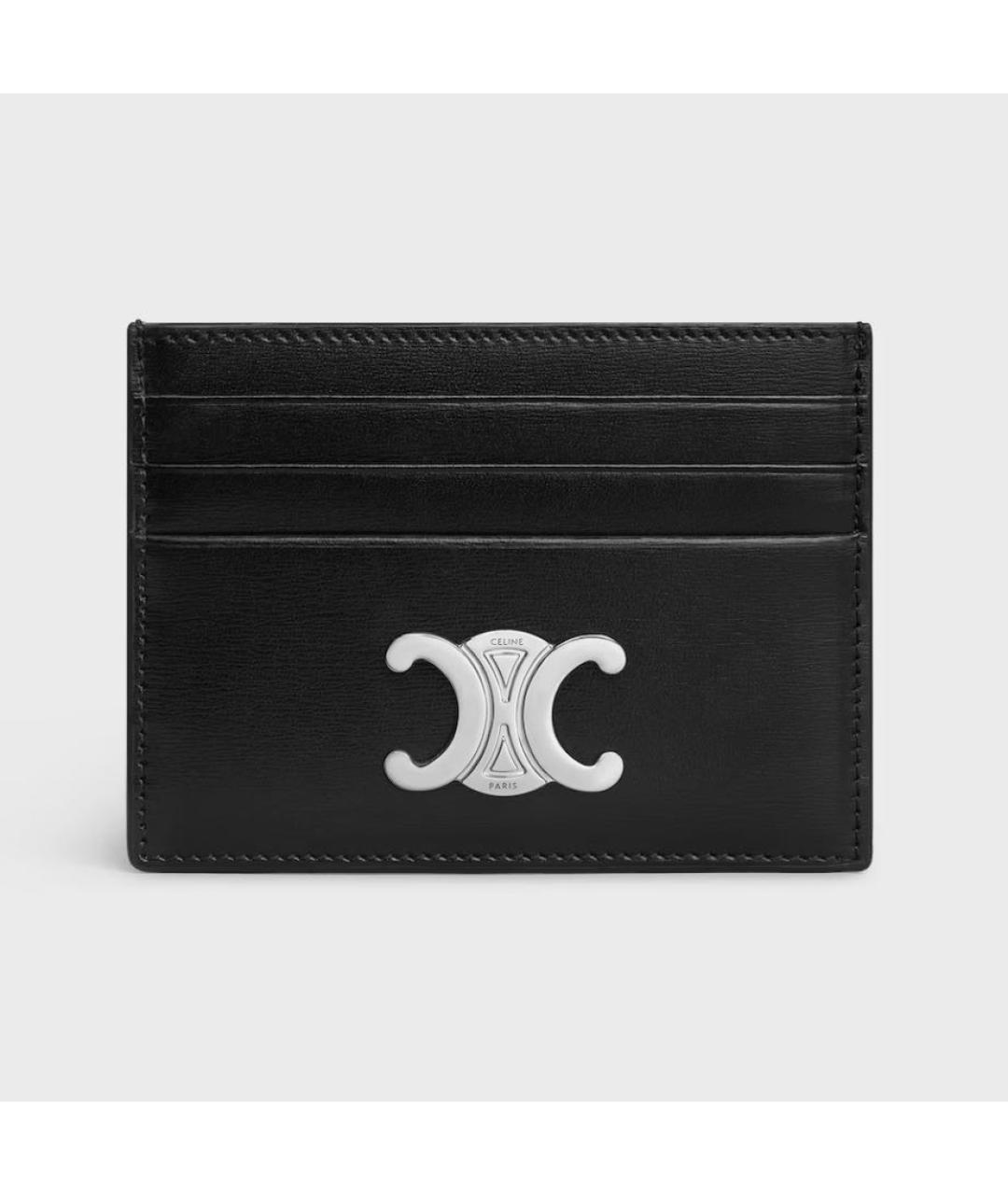 CELINE Черный кожаный кардхолдер, фото 5