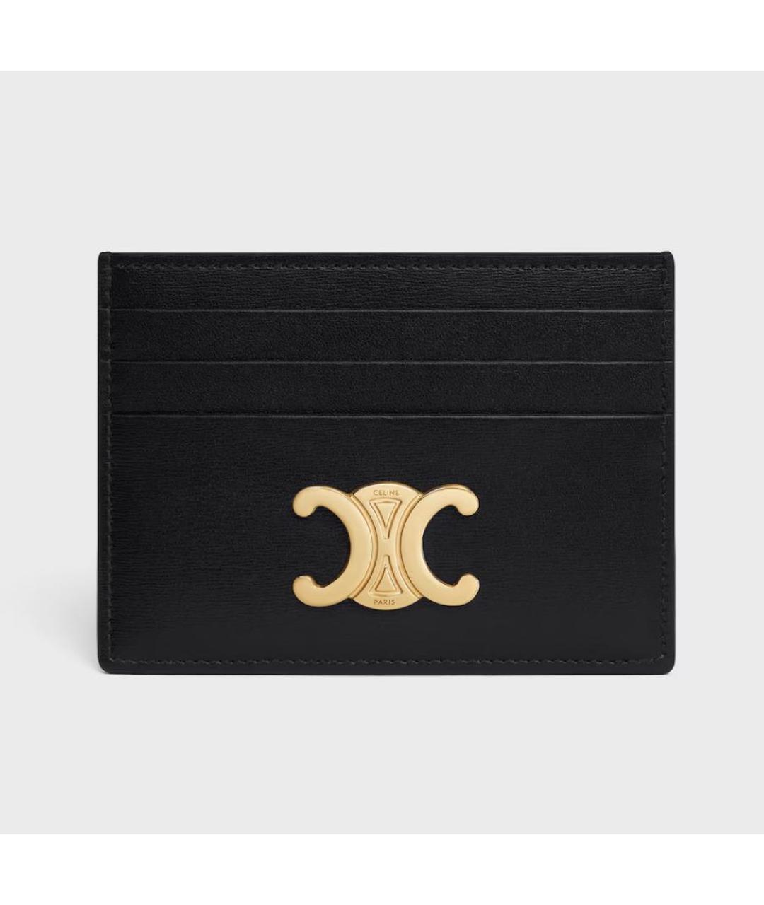 CELINE Черный кожаный кардхолдер, фото 5