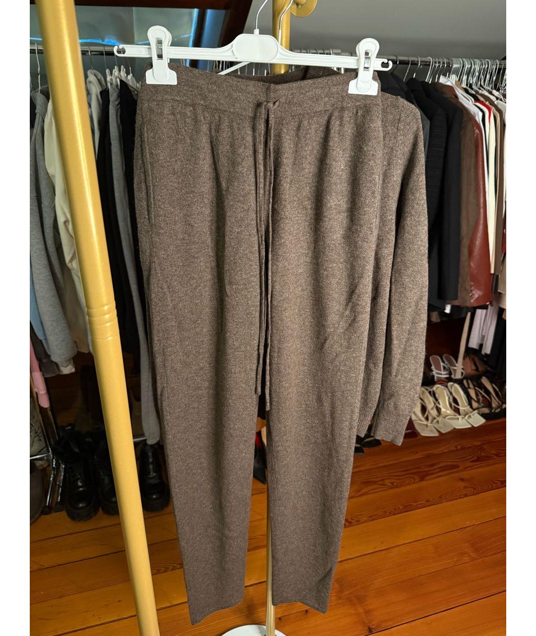 12 STOREEZ Коричневый кашемировый костюм с брюками, фото 2