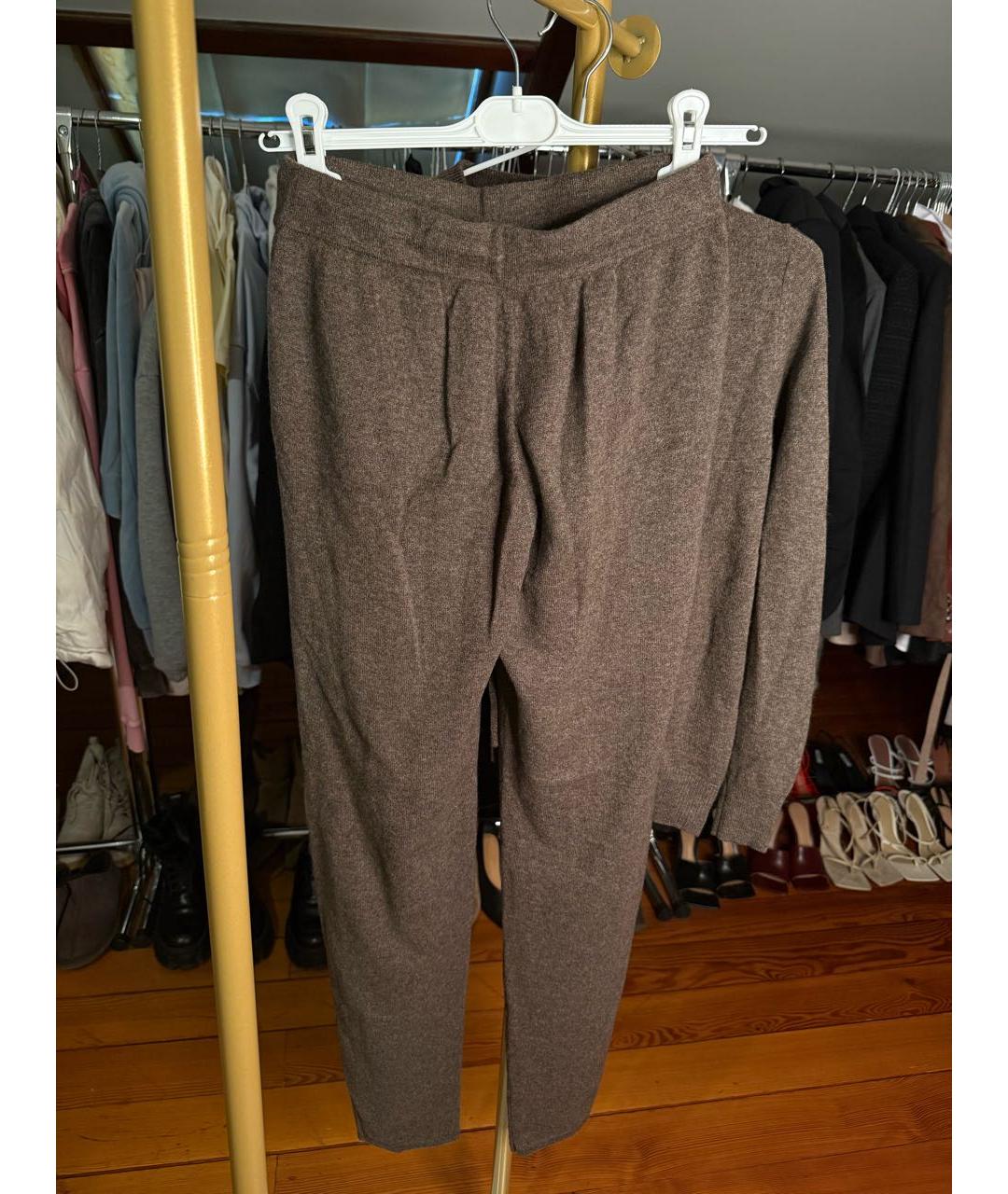 12 STOREEZ Коричневый кашемировый костюм с брюками, фото 4