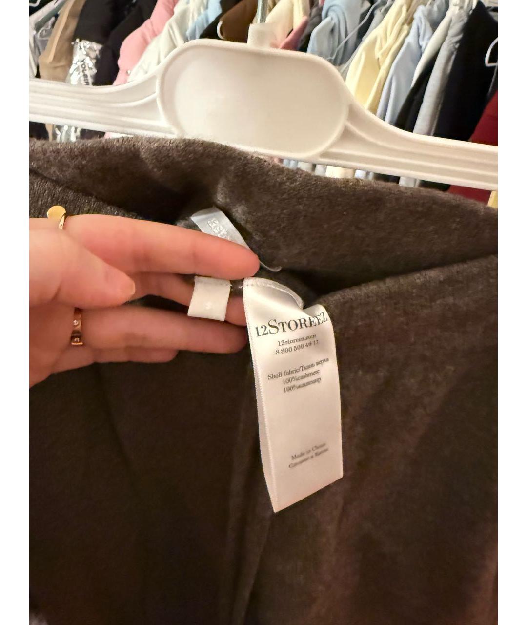 12 STOREEZ Коричневый кашемировый костюм с брюками, фото 7