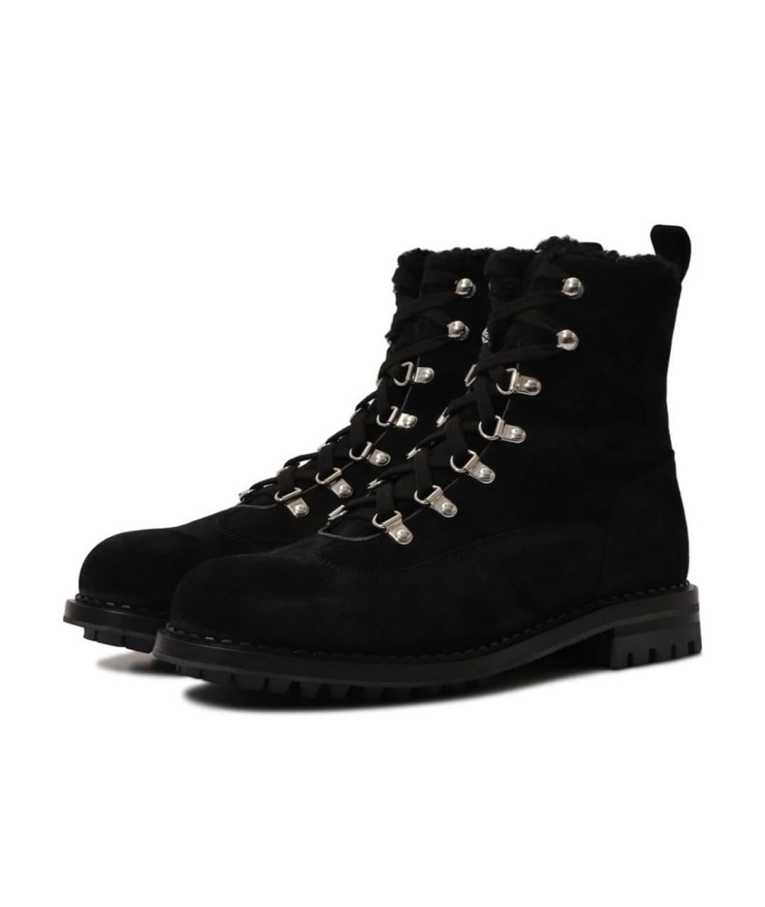 KITON Черные замшевые ботинки, фото 2