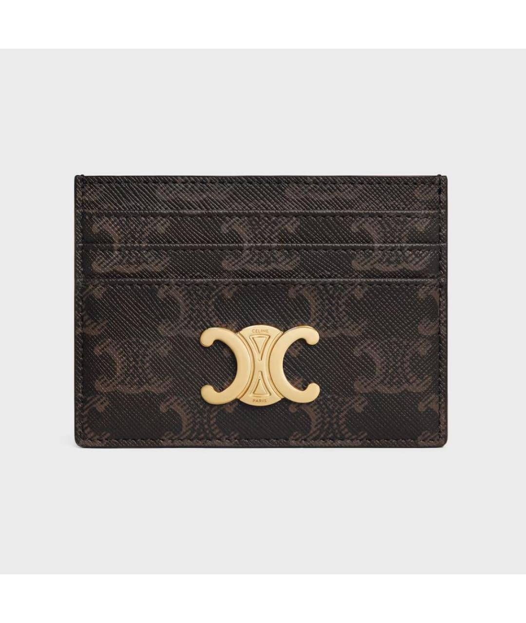 CELINE Коричневый кардхолдер, фото 5