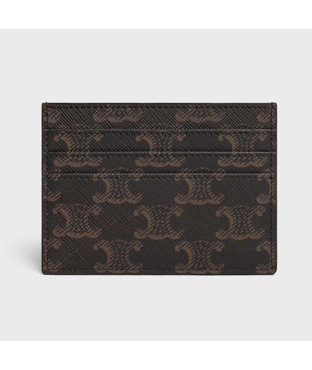 CELINE Коричневый кардхолдер, фото 3