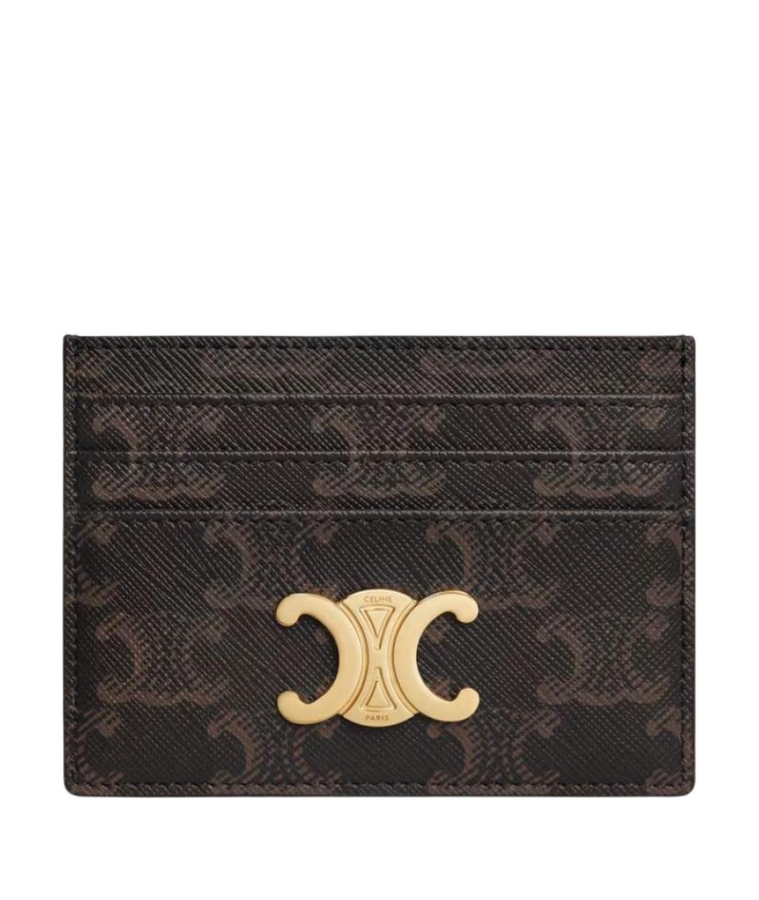 CELINE Коричневый кардхолдер, фото 1