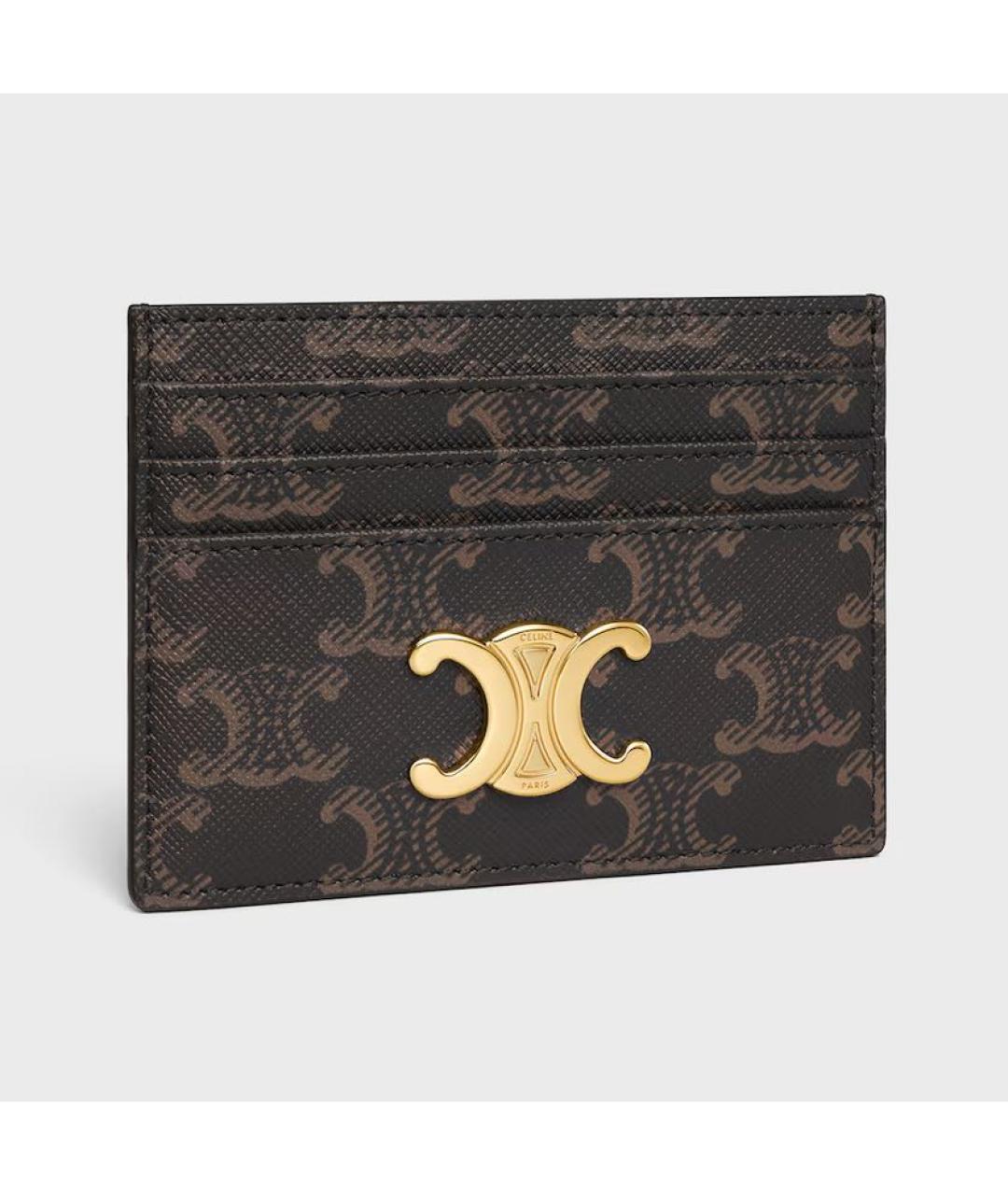 CELINE Коричневый кардхолдер, фото 2