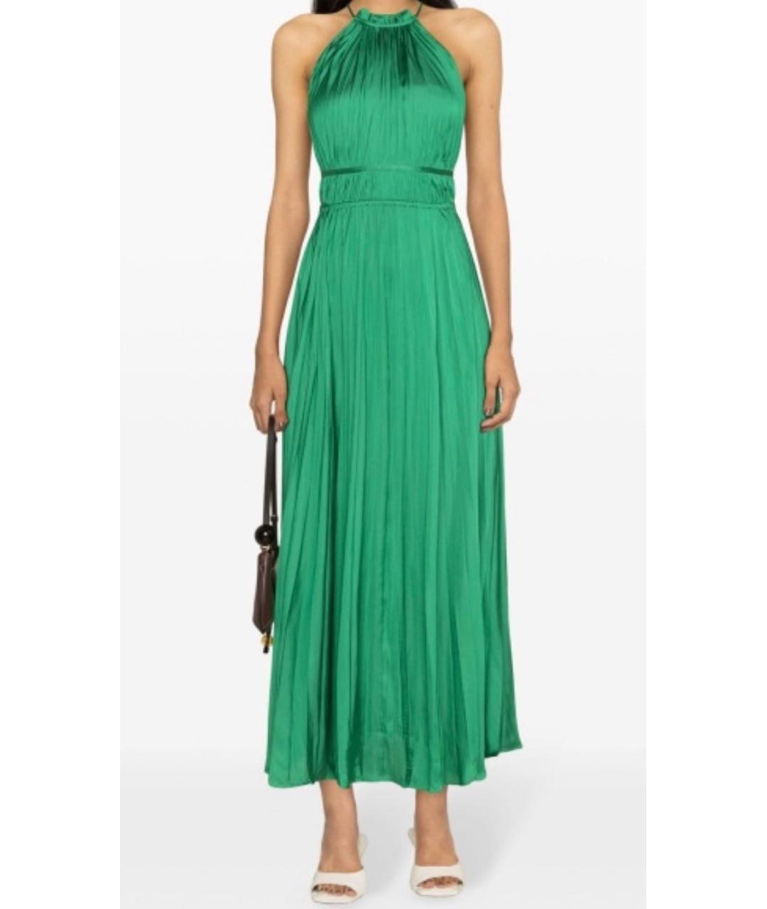 MAX MARA Зеленое полиэстеровое коктейльное платье, фото 6