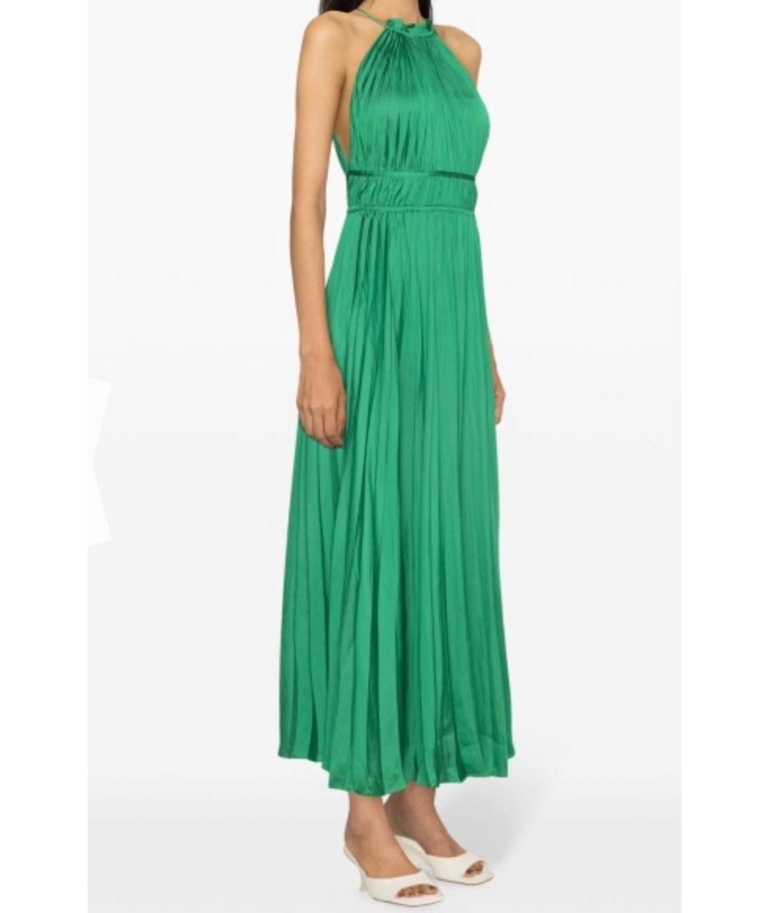 MAX MARA Зеленое полиэстеровое коктейльное платье, фото 4