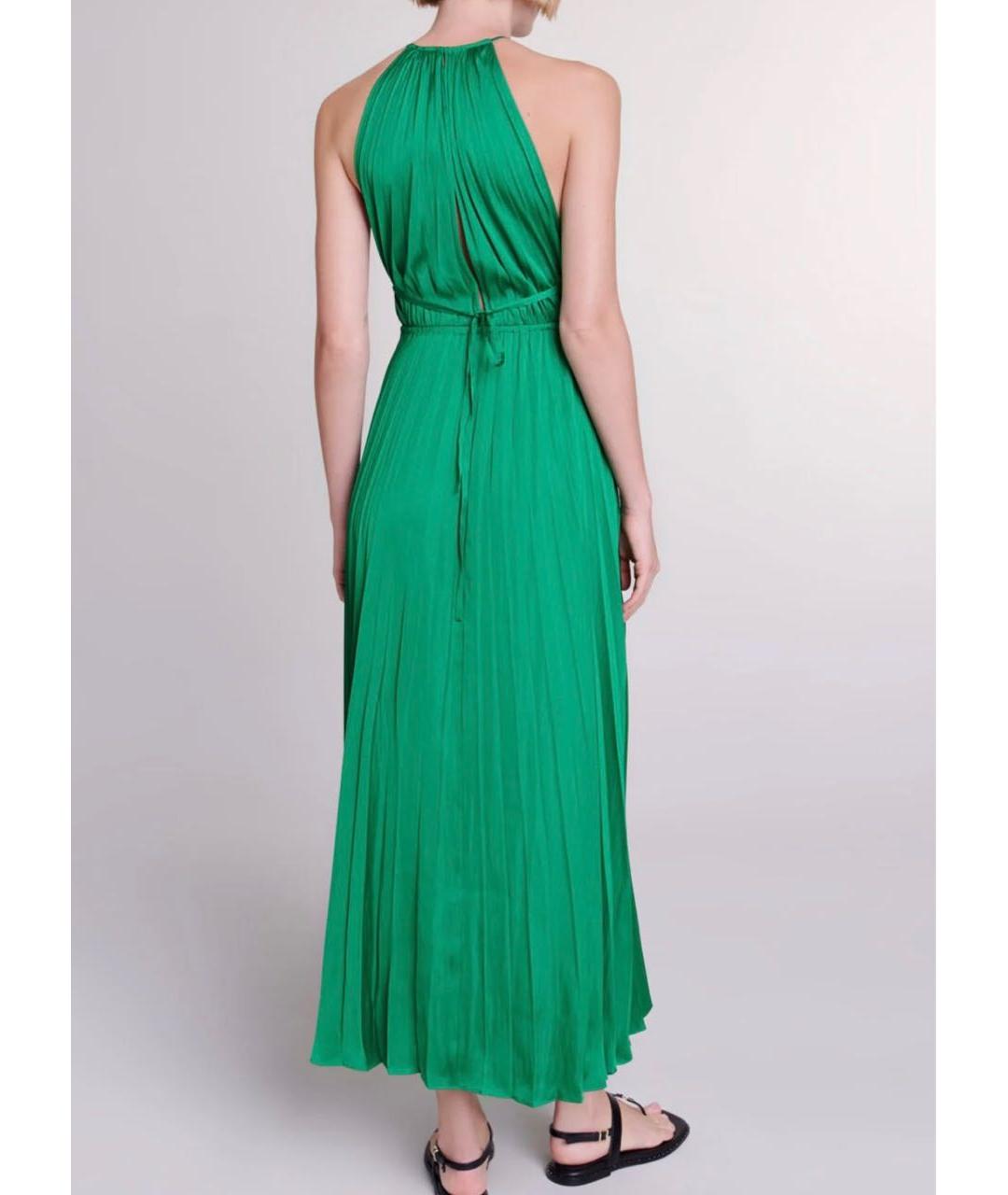 MAX MARA Зеленое полиэстеровое коктейльное платье, фото 2