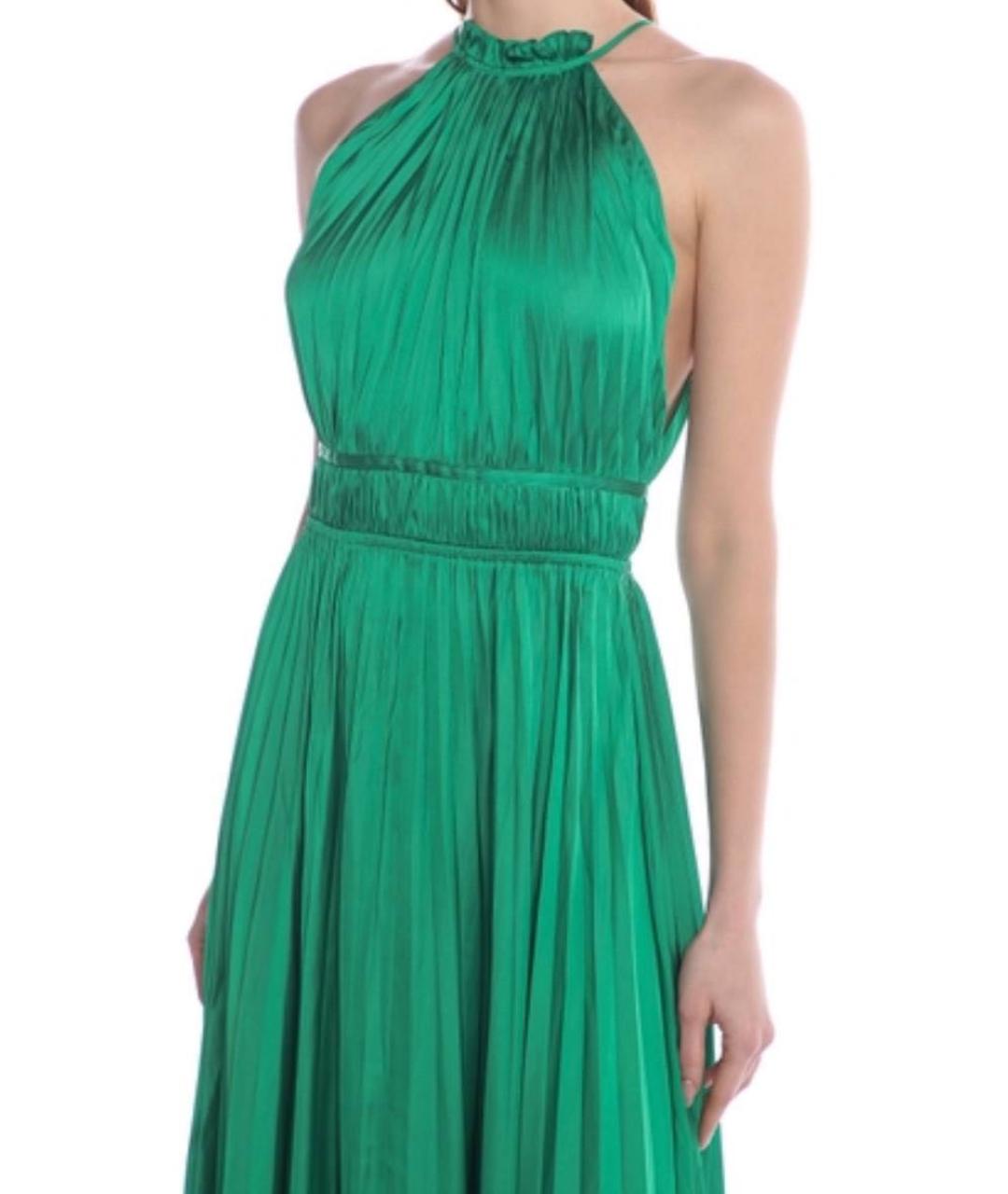 MAX MARA Зеленые полиэстеровое коктейльное платье, фото 4