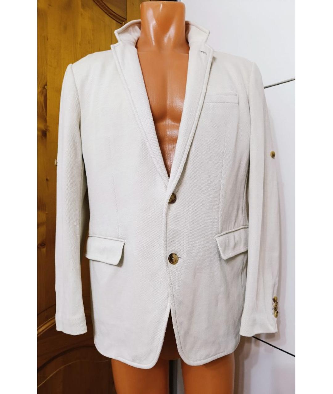 LOUIS VUITTON Белый хлопковый пиджак, фото 7