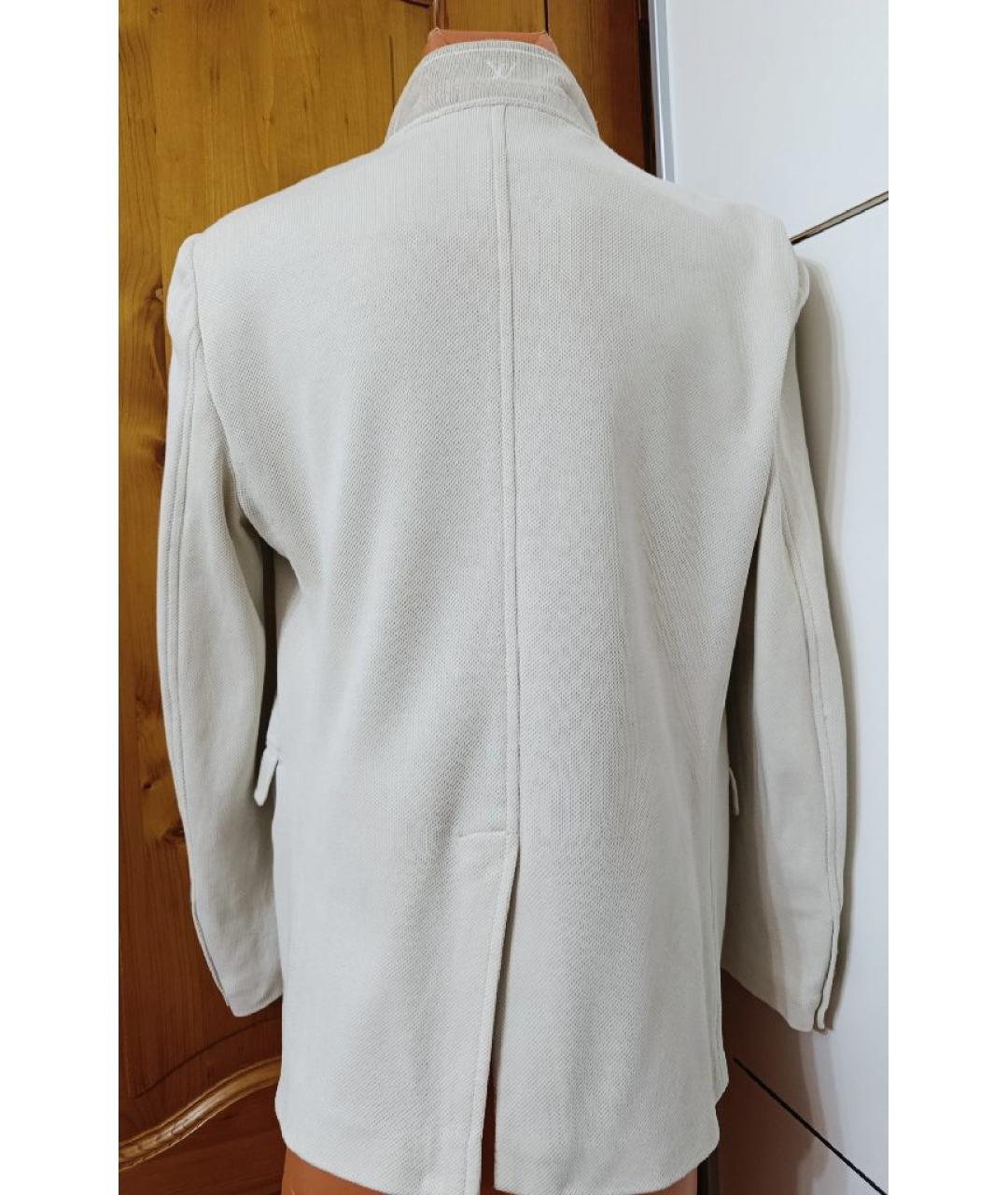 LOUIS VUITTON Белый хлопковый пиджак, фото 2