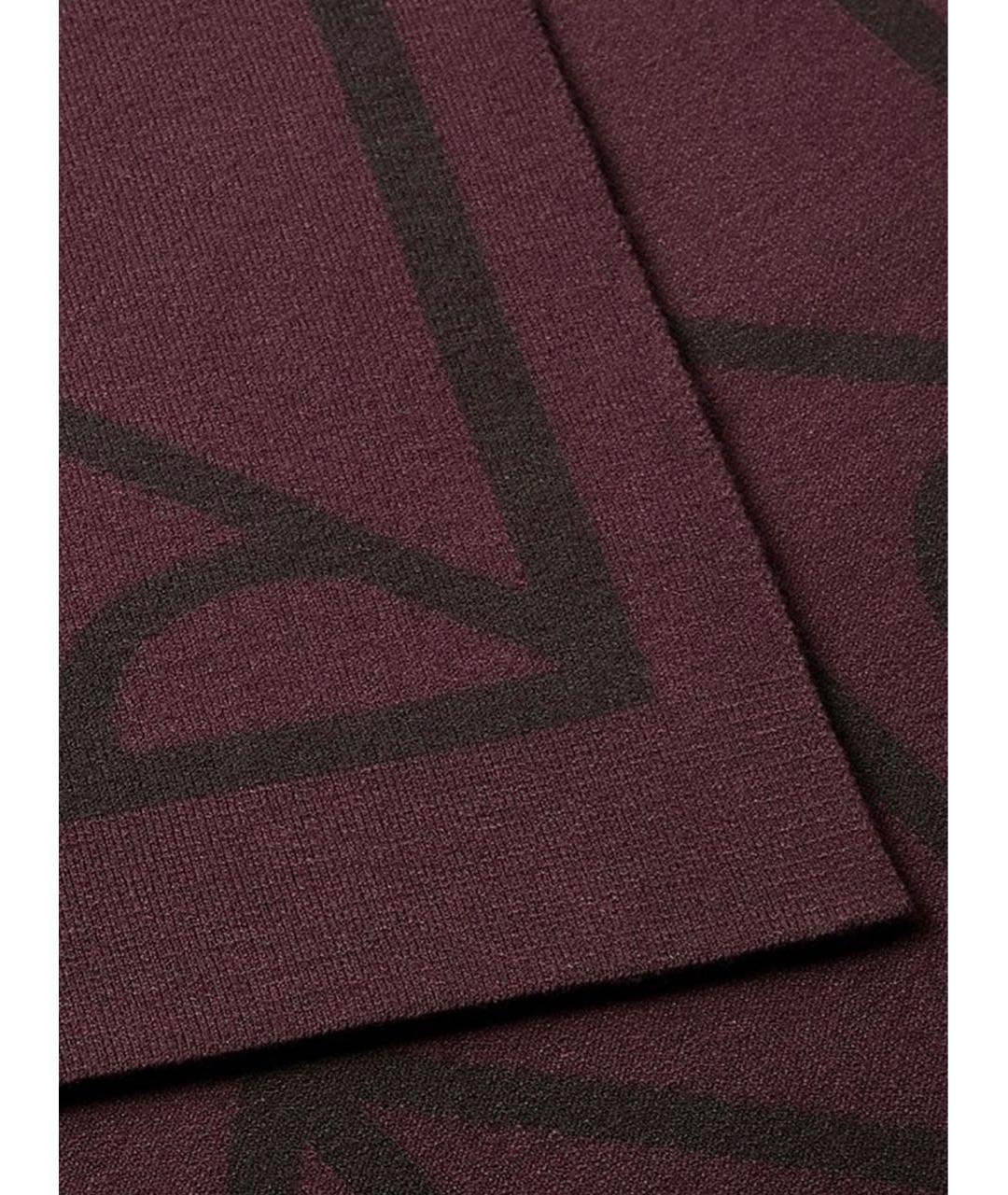 CALVIN KLEIN Бордовый шарф, фото 3