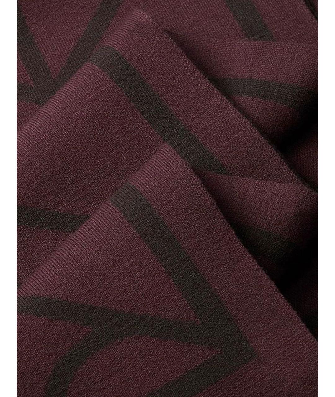 CALVIN KLEIN Бордовый шарф, фото 2