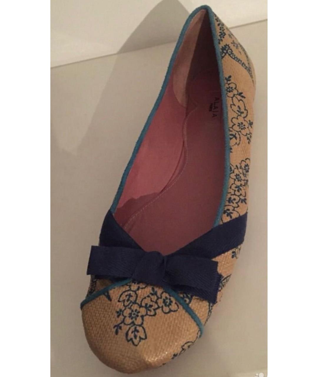 ALAIA Мульти текстильные балетки, фото 2