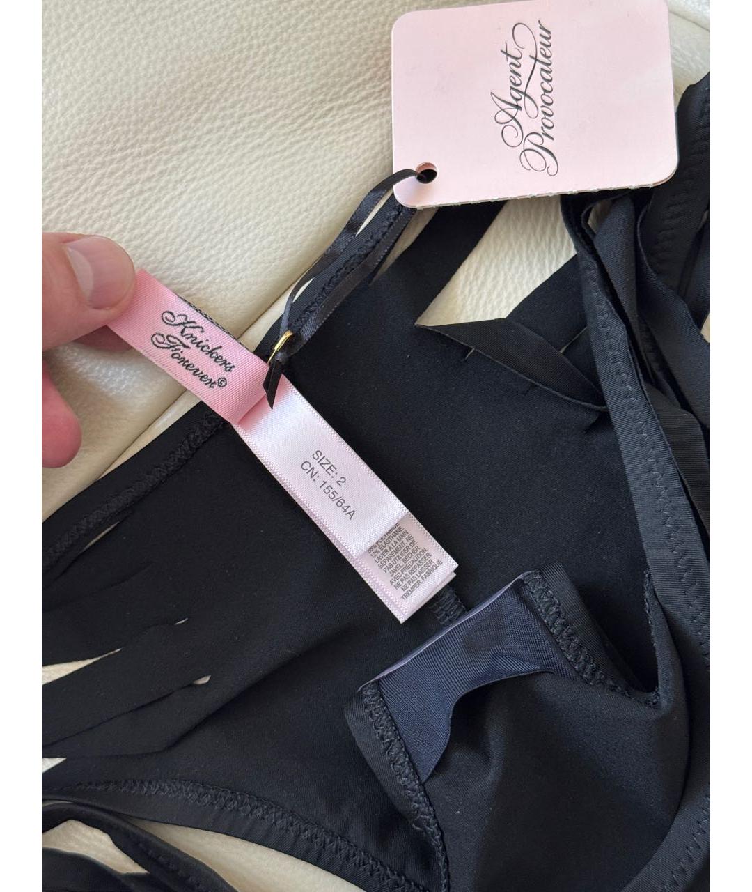 AGENT PROVOCATEUR Черный полиамидовый купальник, фото 7