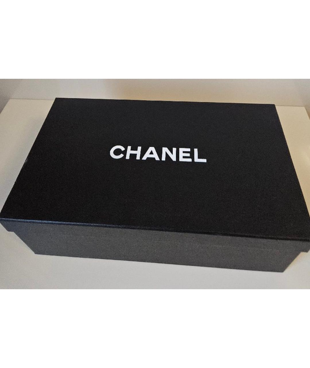 CHANEL Черные кожаные балетки, фото 7