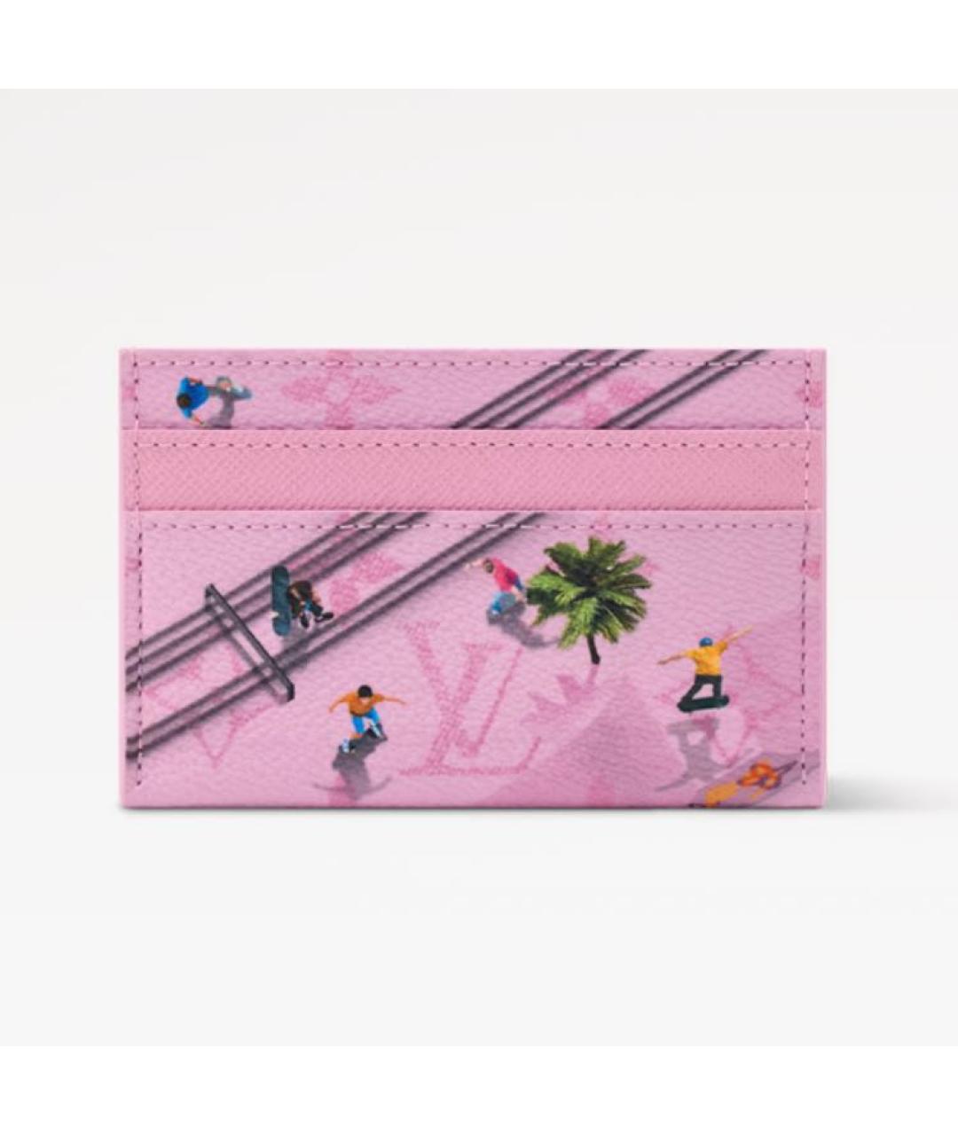 LOUIS VUITTON Розовый кардхолдер, фото 5