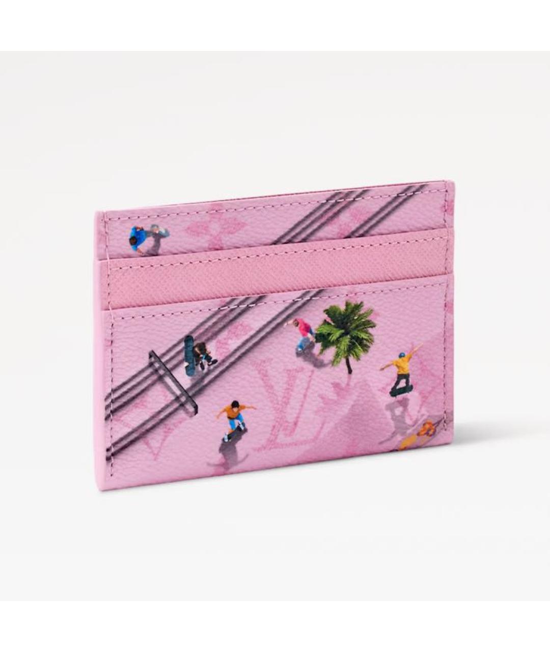 LOUIS VUITTON Розовый кардхолдер, фото 6