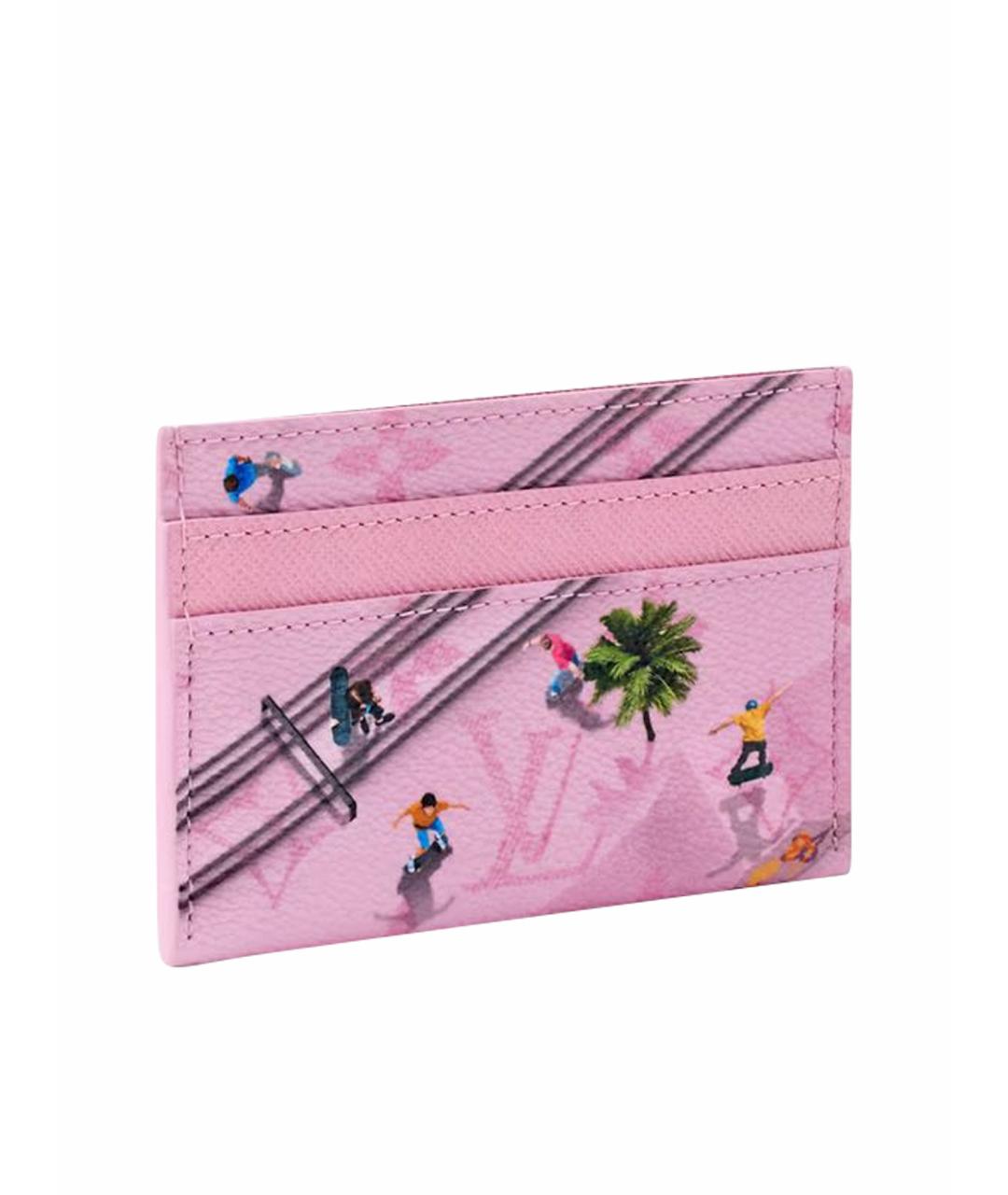 LOUIS VUITTON Розовый кардхолдер, фото 1