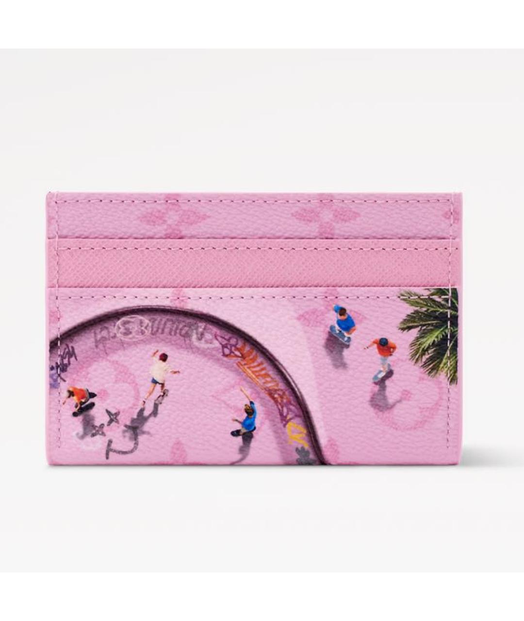 LOUIS VUITTON Розовый кардхолдер, фото 4