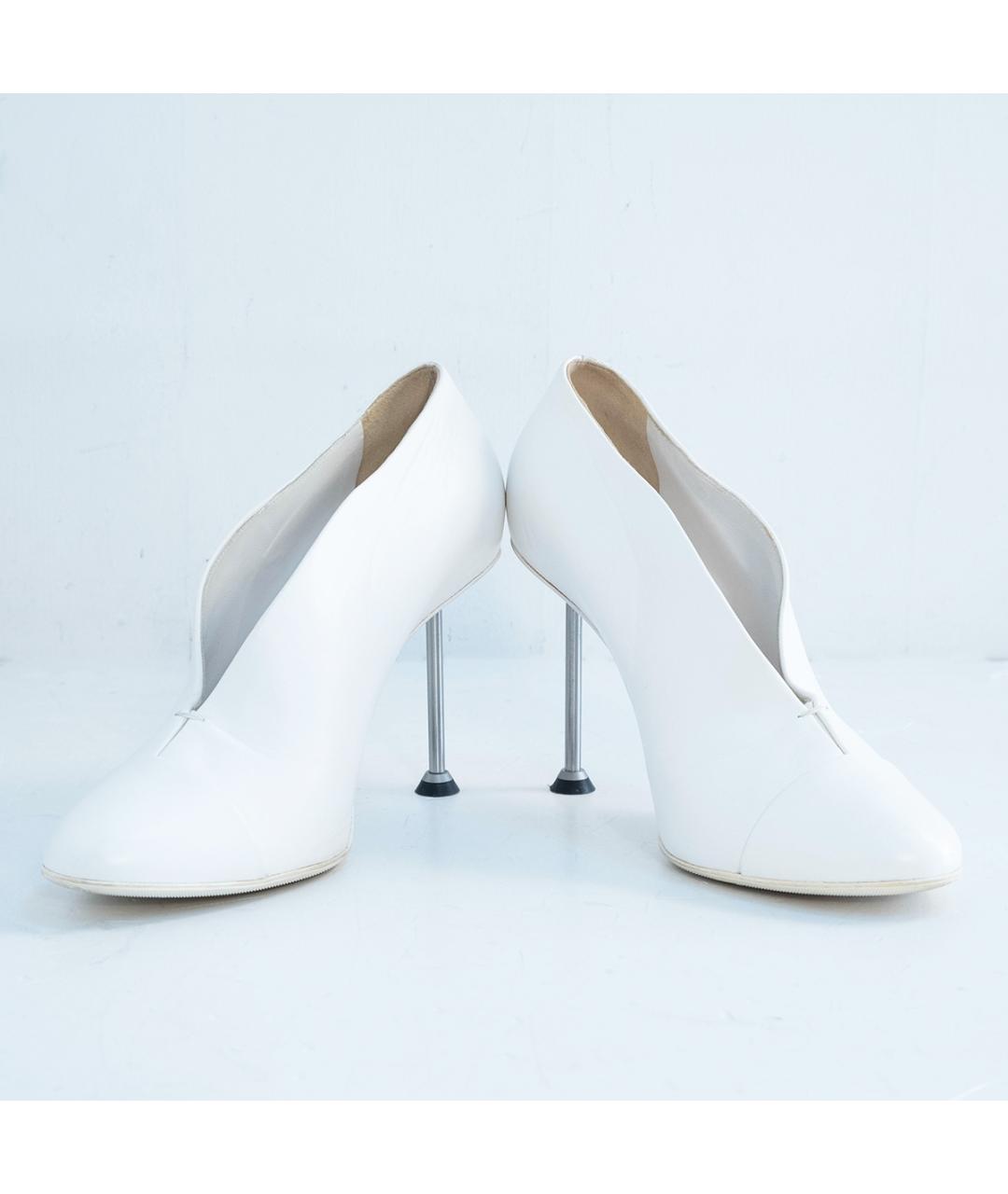 VICTORIA BECKHAM Белые кожаные туфли, фото 4