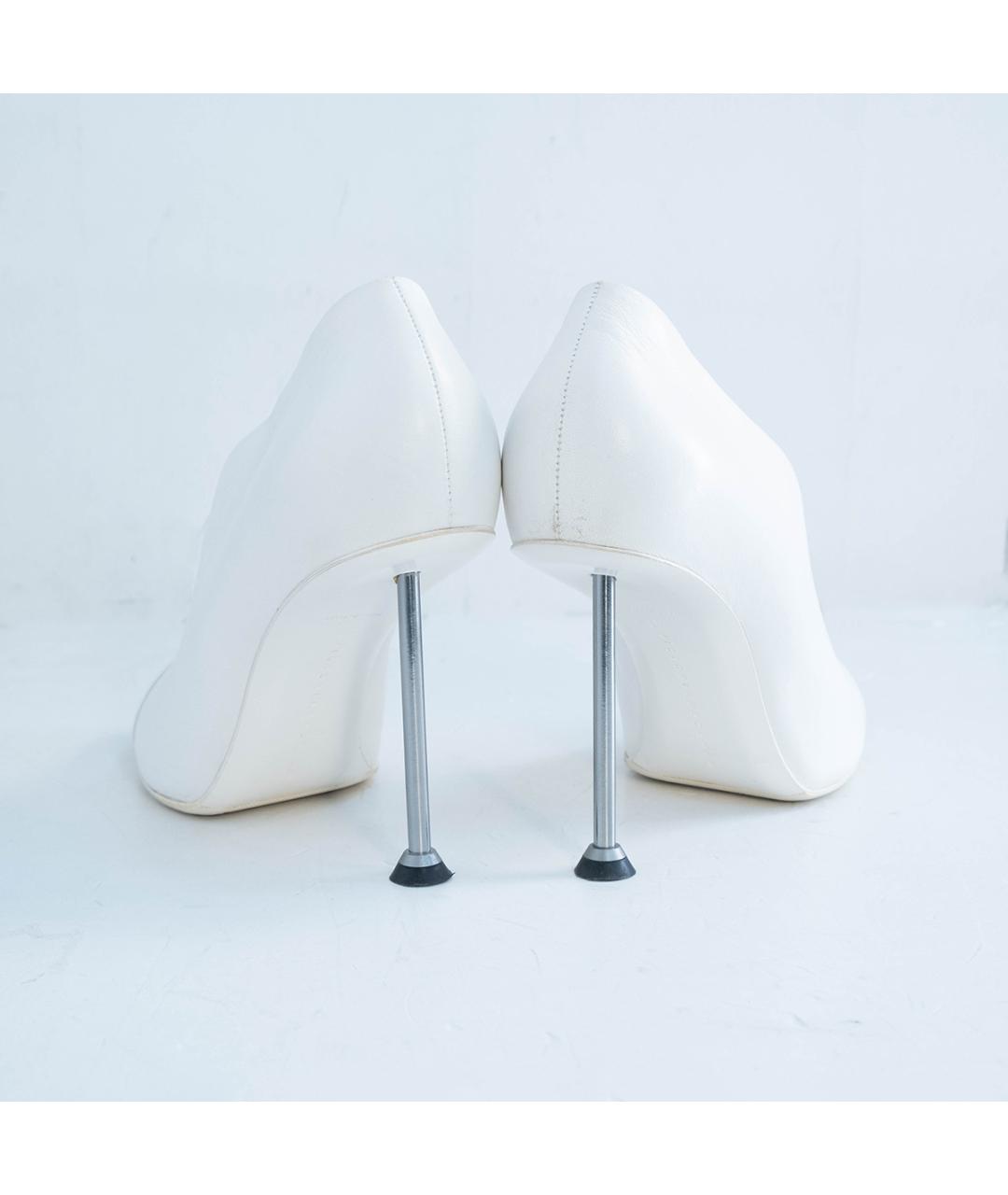 VICTORIA BECKHAM Белые кожаные туфли, фото 5