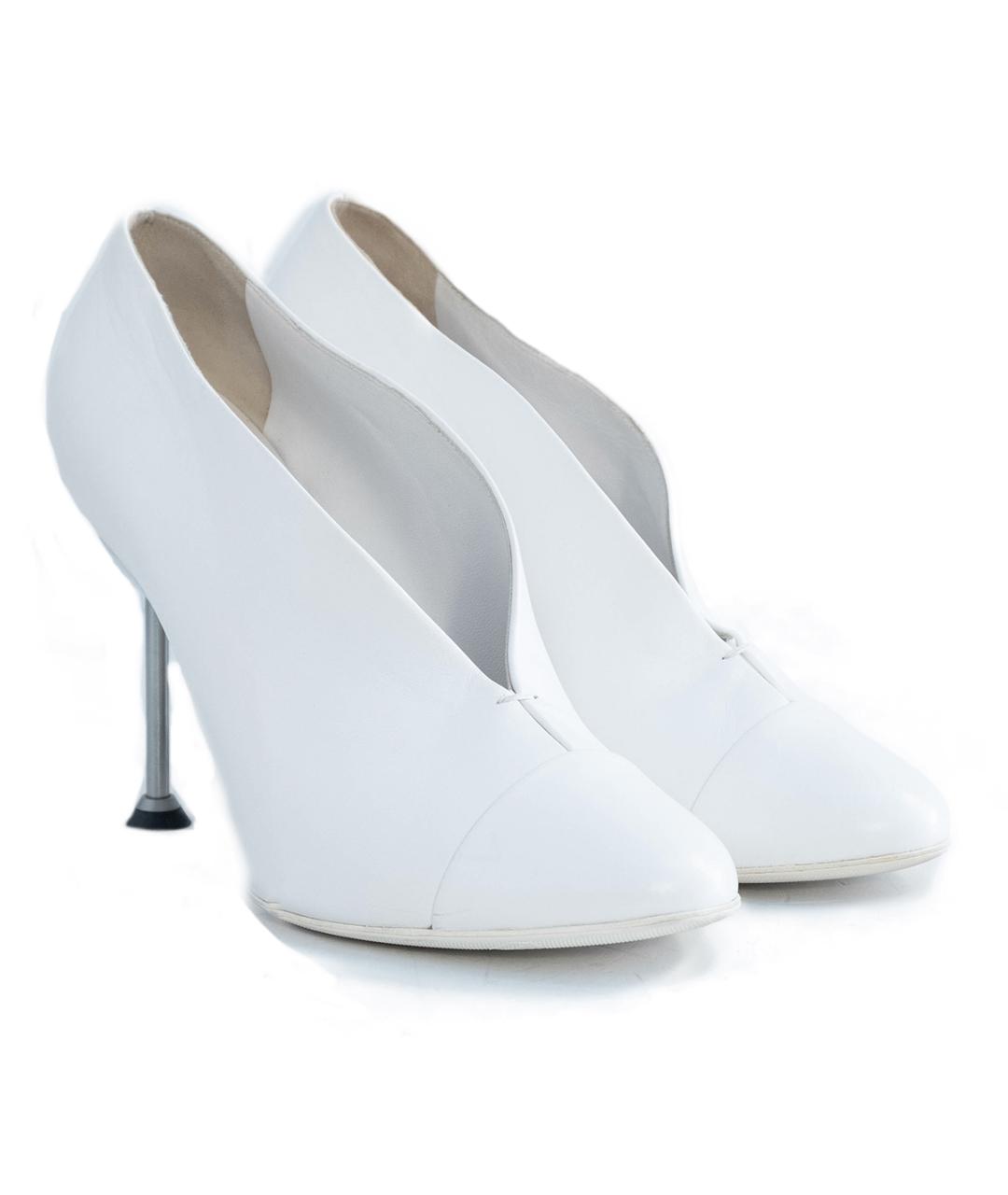 VICTORIA BECKHAM Белые кожаные туфли, фото 2