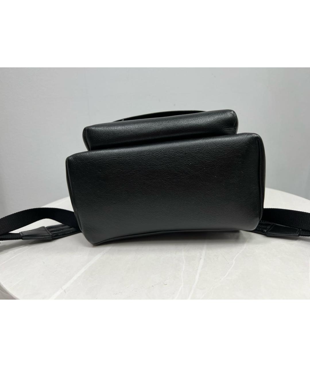BALENCIAGA Черный кожаный рюкзак, фото 6