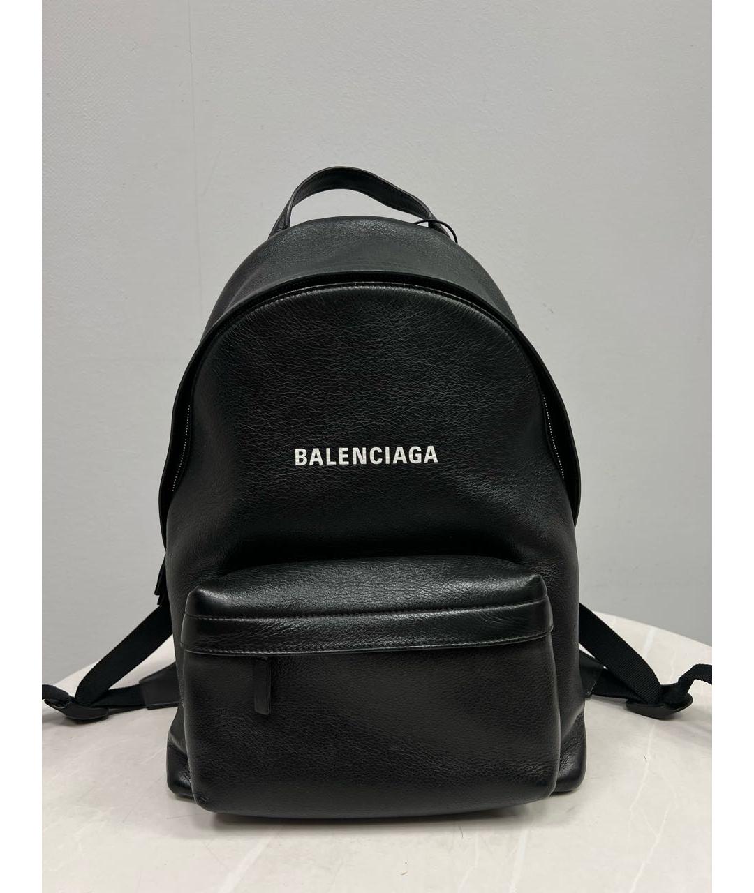 BALENCIAGA Черный кожаный рюкзак, фото 7