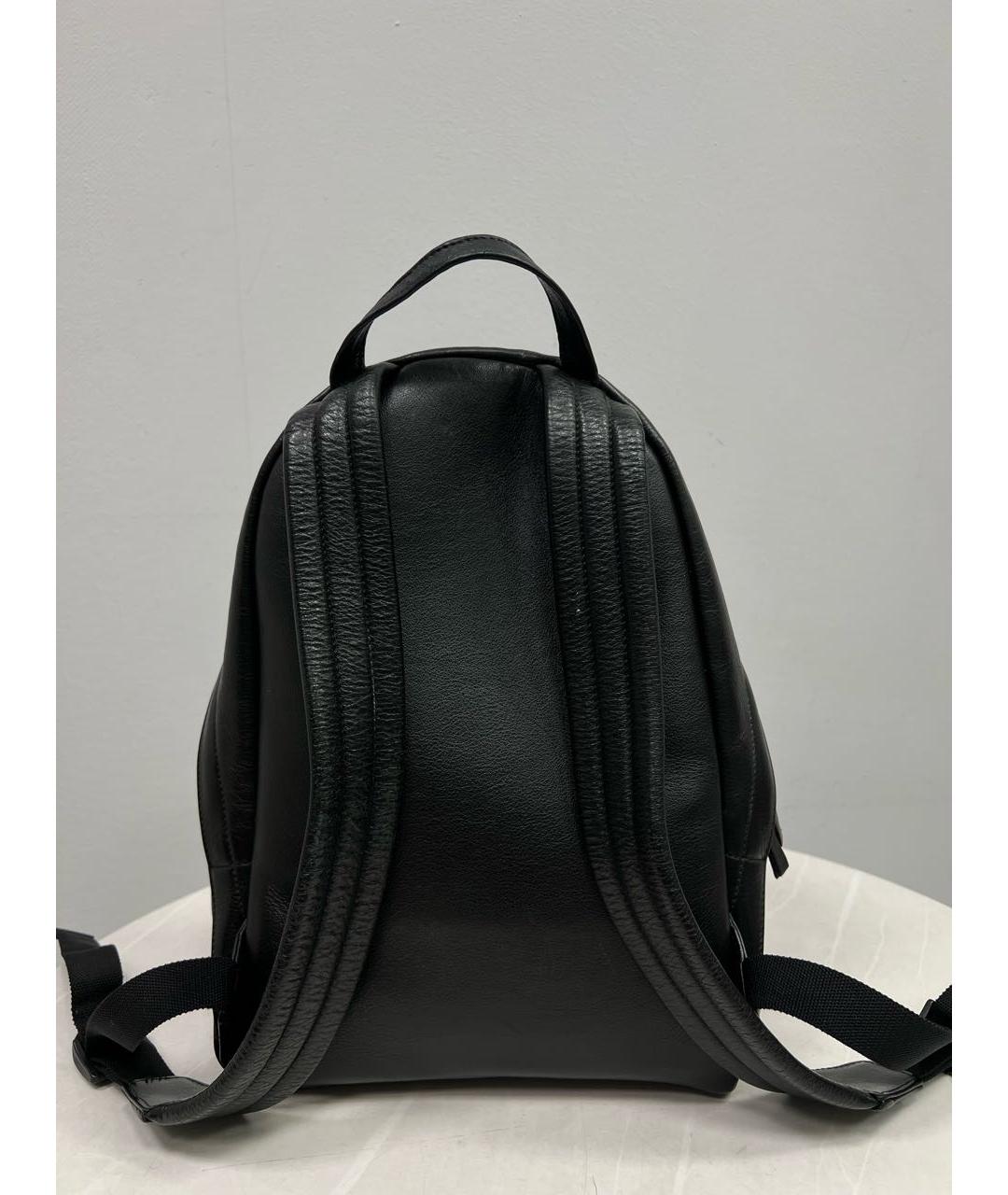 BALENCIAGA Черный кожаный рюкзак, фото 3