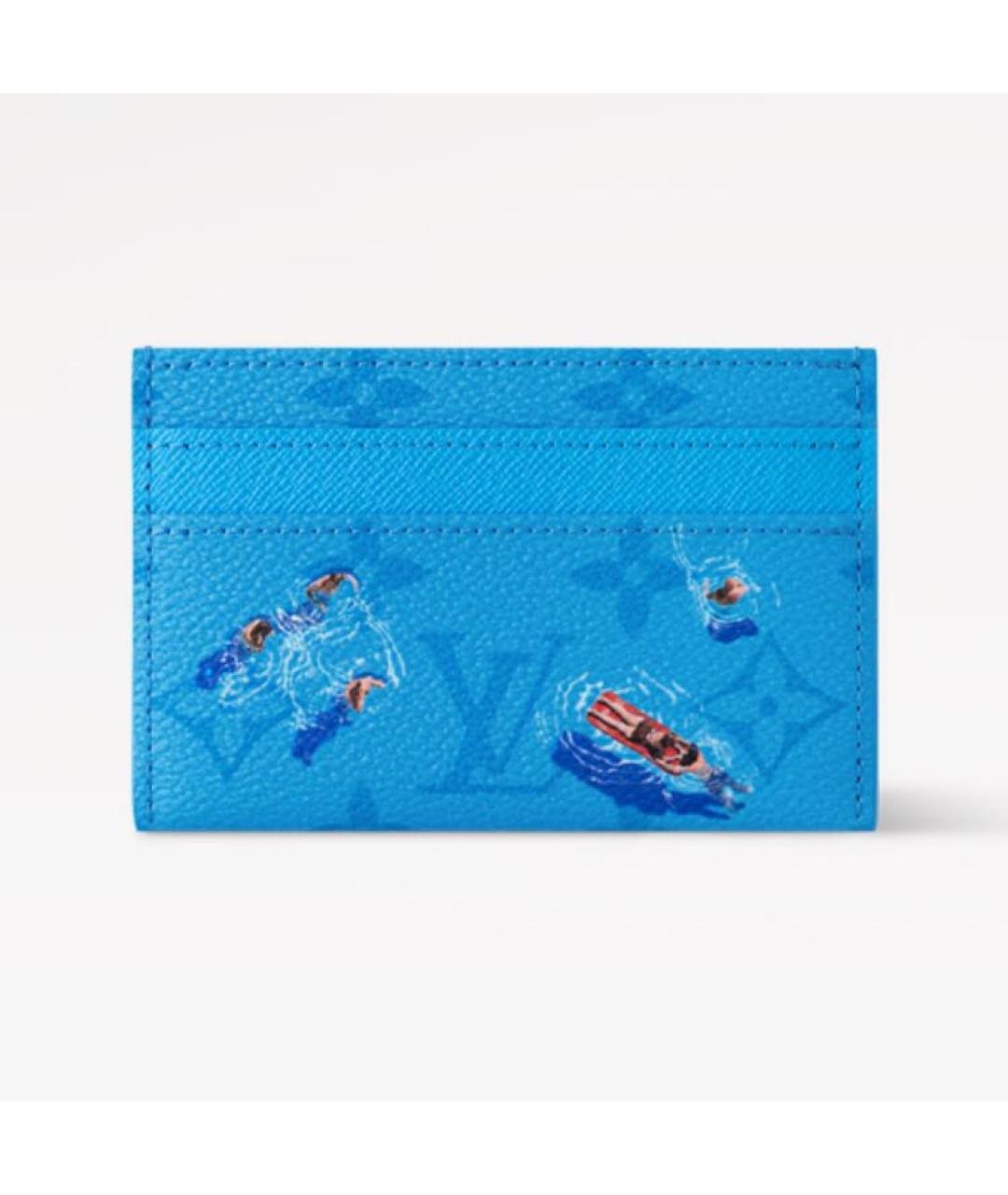 LOUIS VUITTON Голубой кардхолдер, фото 6
