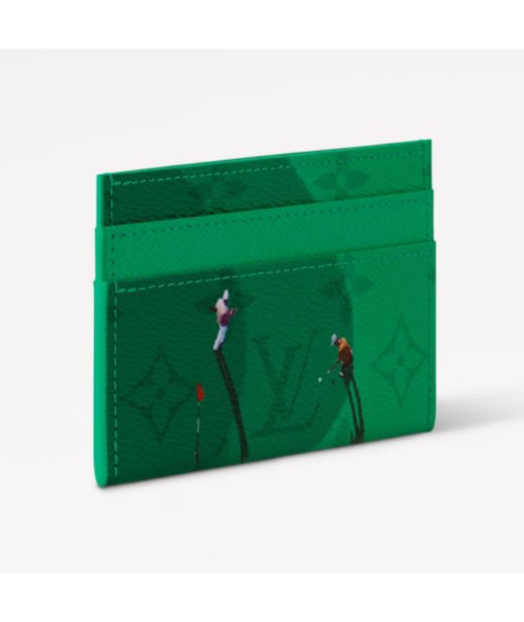 LOUIS VUITTON Зеленый кардхолдер, фото 2