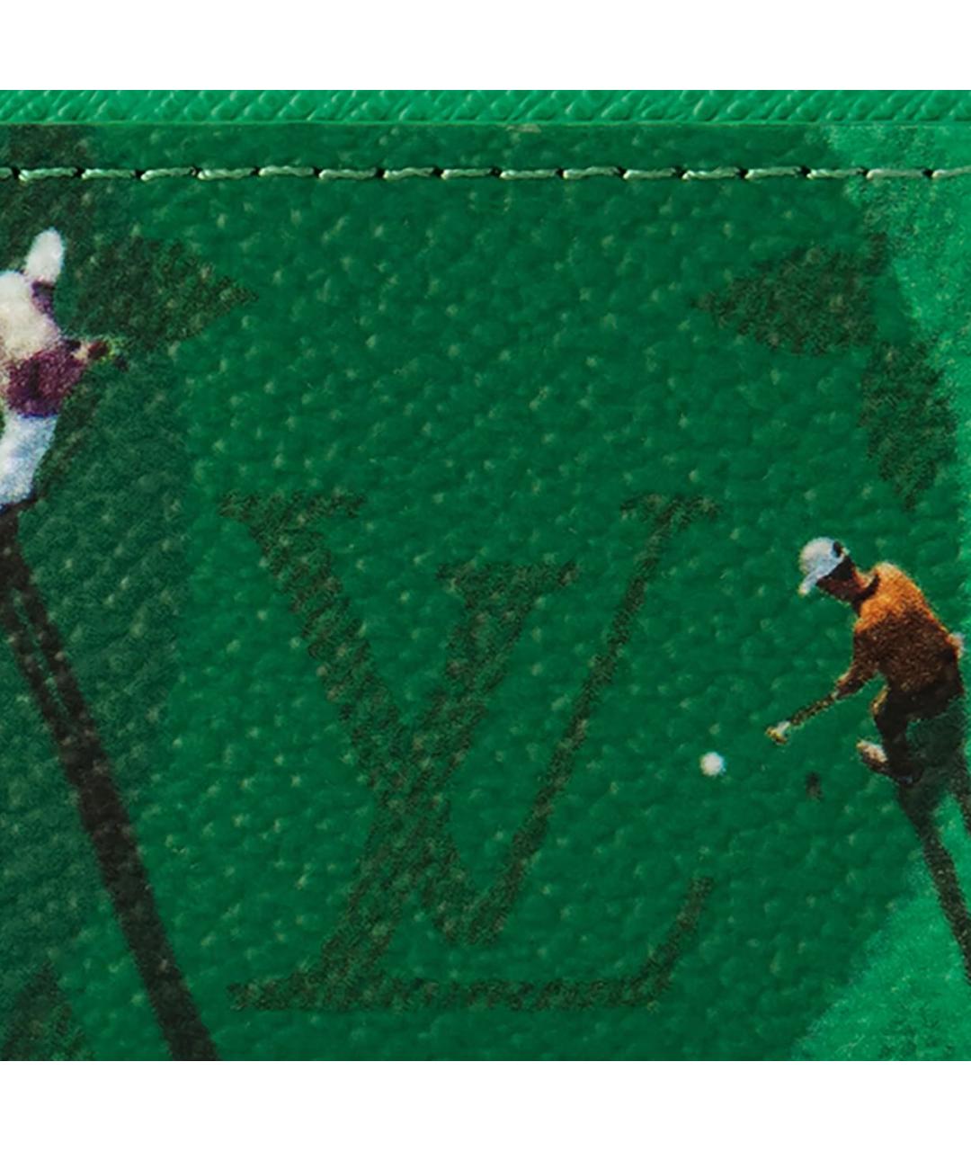 LOUIS VUITTON Зеленый кардхолдер, фото 4