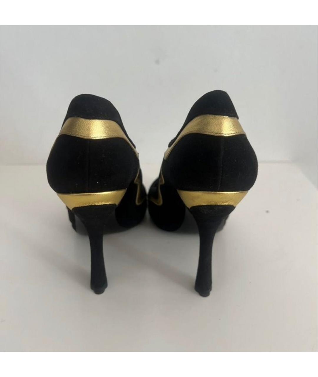 PRADA Черные замшевые туфли, фото 4