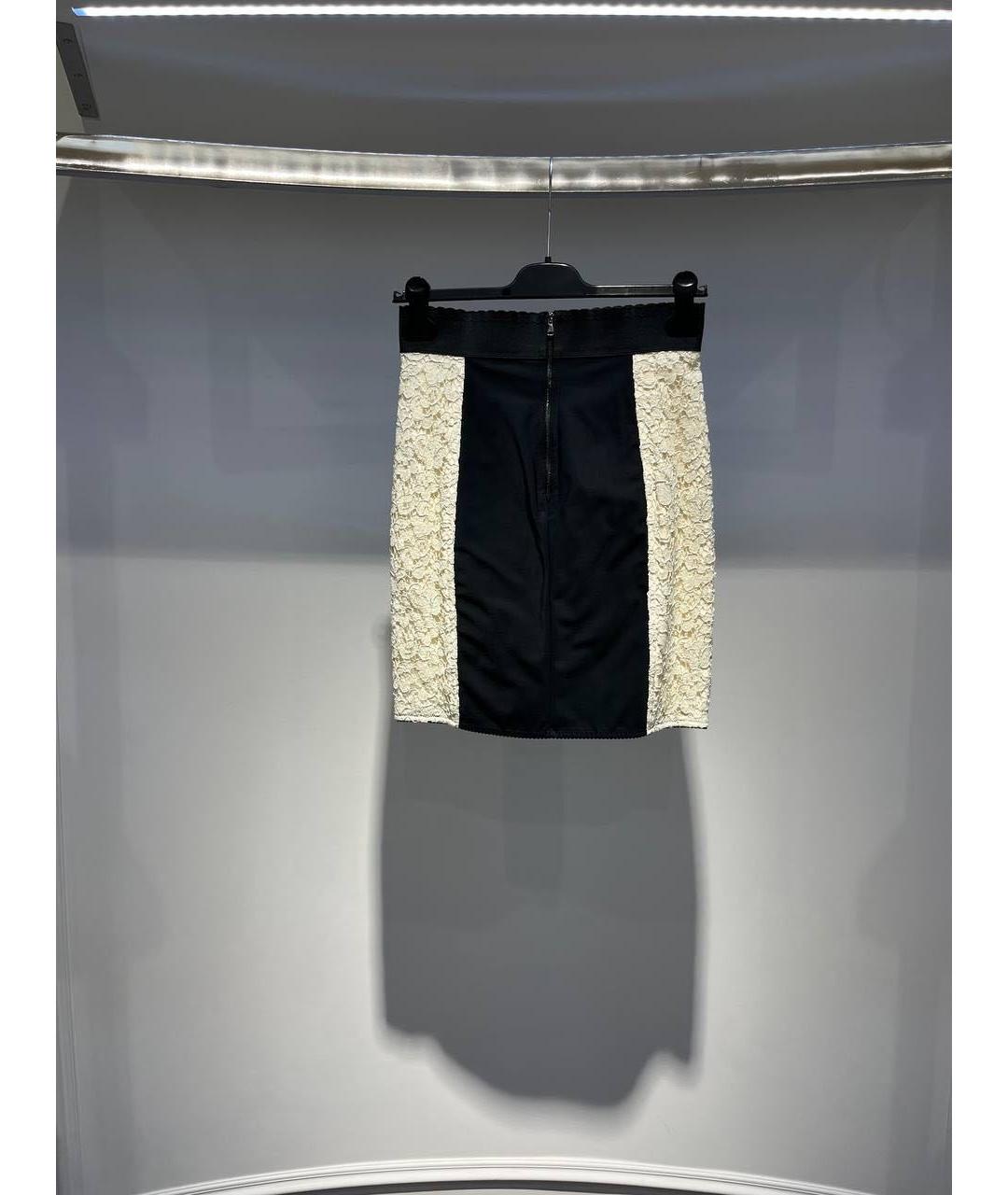 DOLCE&GABBANA Белая юбка мини, фото 2