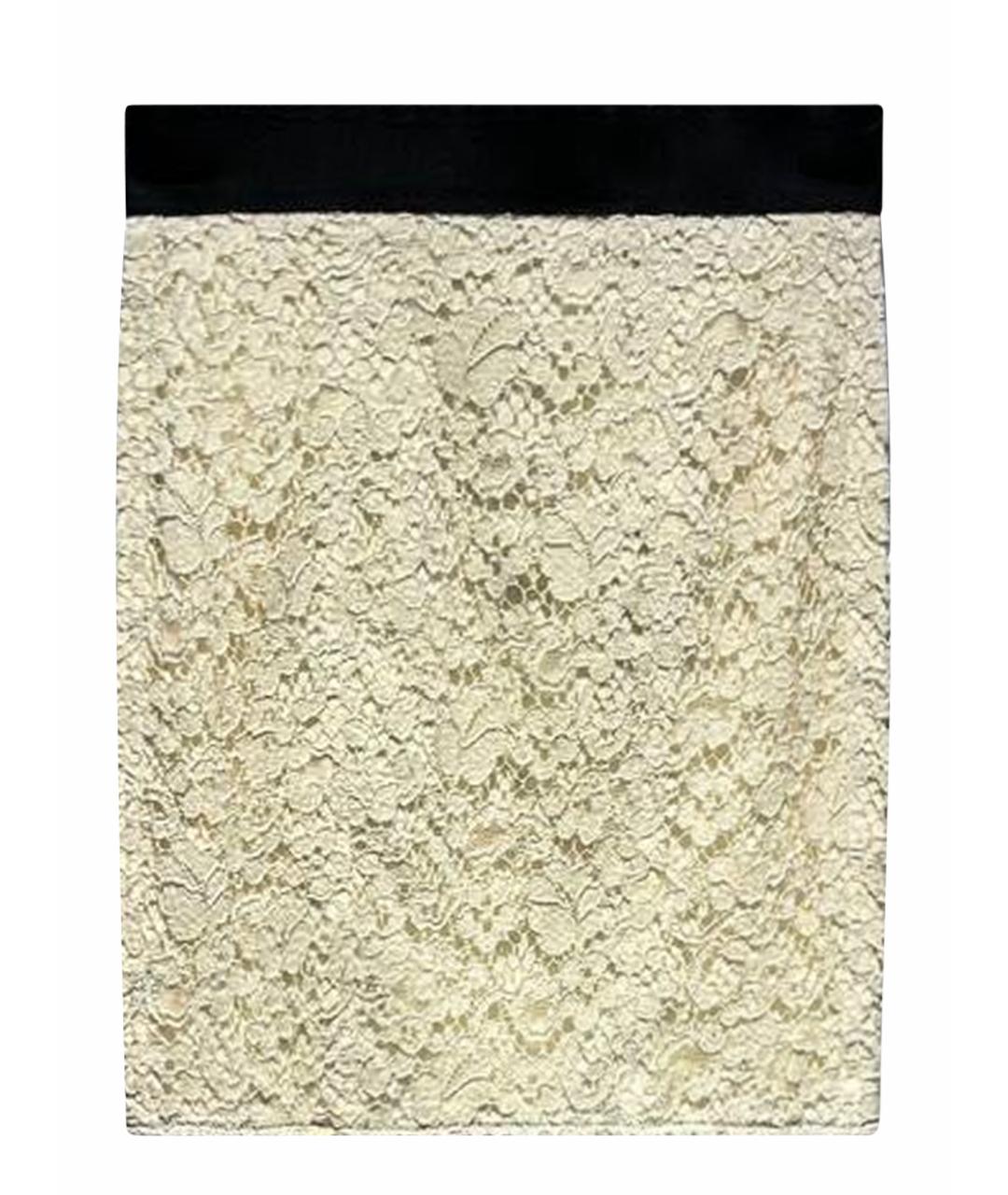 DOLCE&GABBANA Белая юбка мини, фото 1