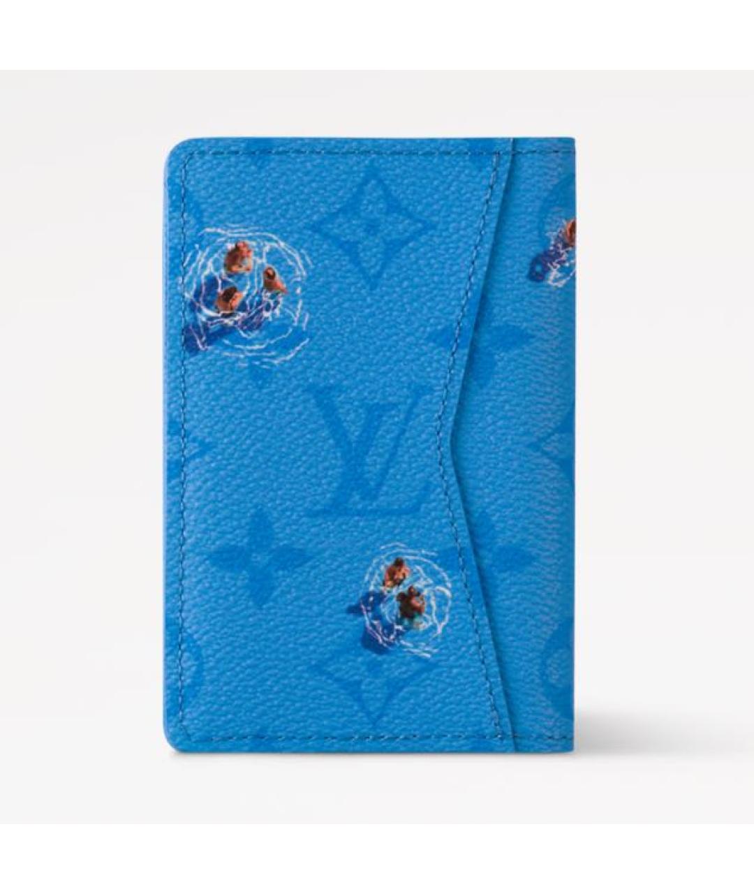 LOUIS VUITTON Голубой кошелек, фото 5