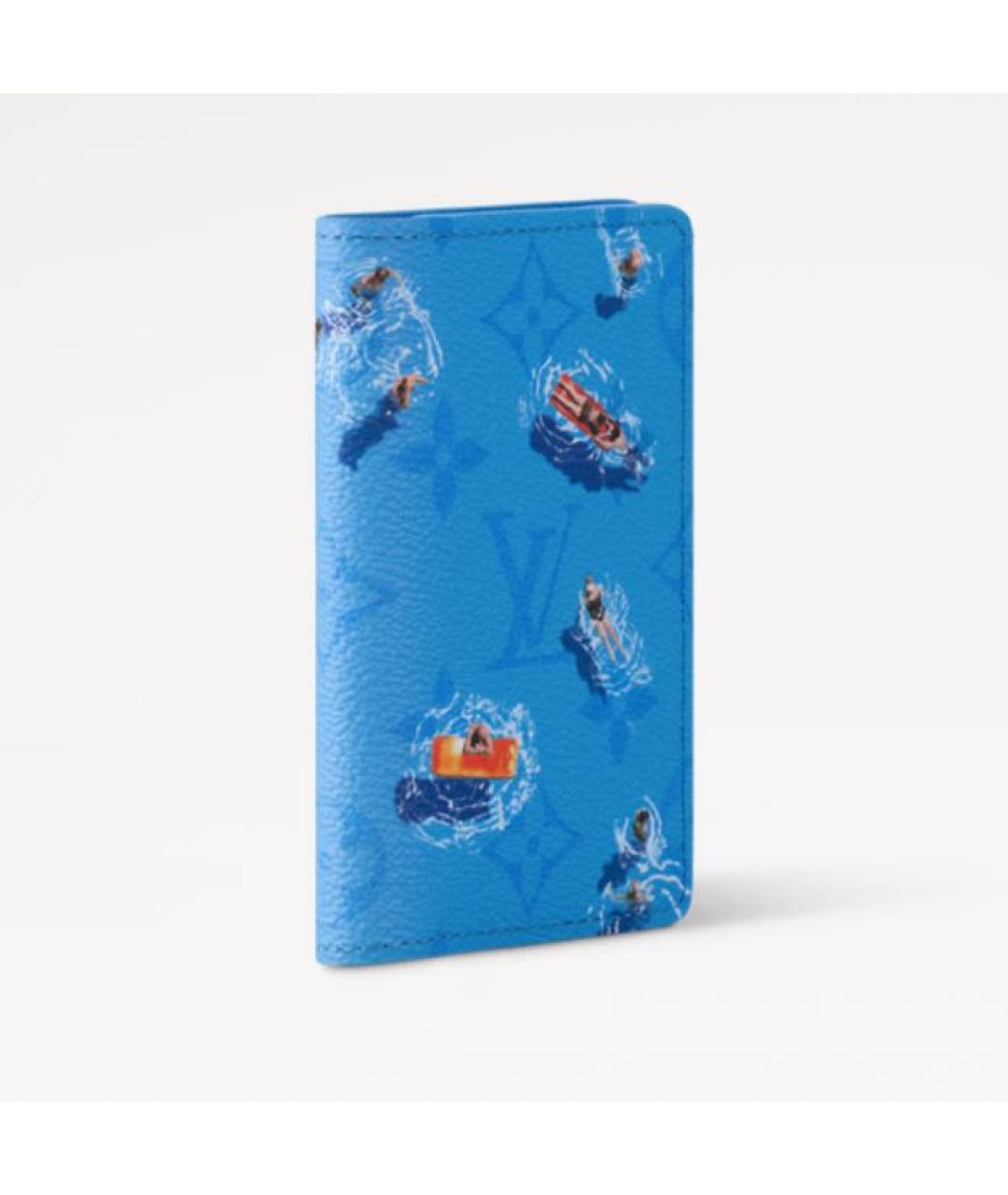 LOUIS VUITTON Голубой кошелек, фото 2