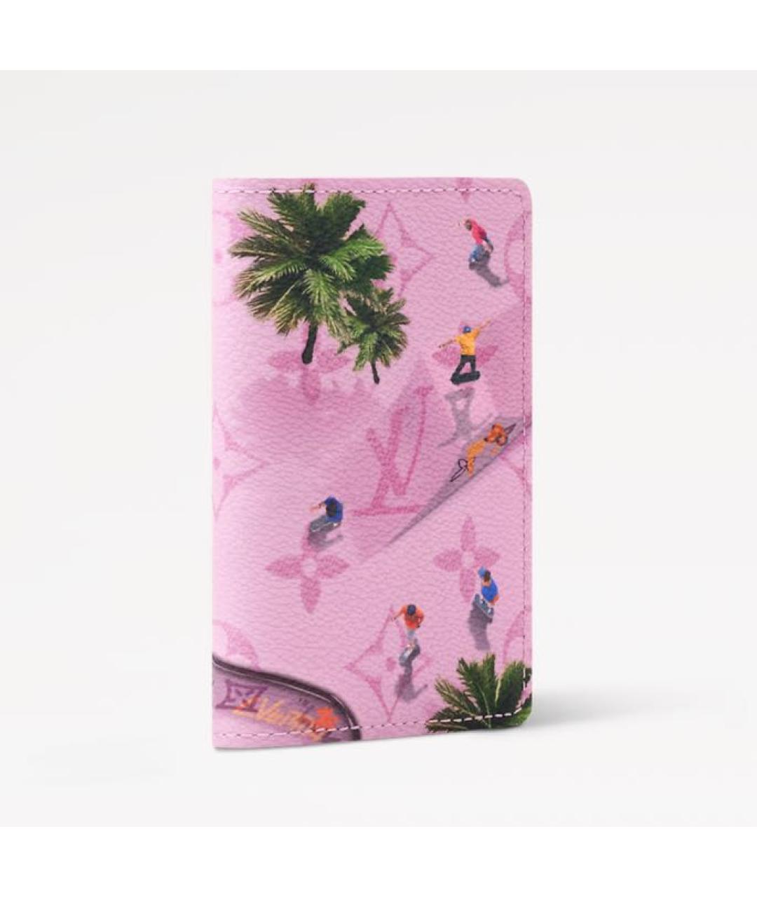 LOUIS VUITTON Розовый кошелек, фото 2