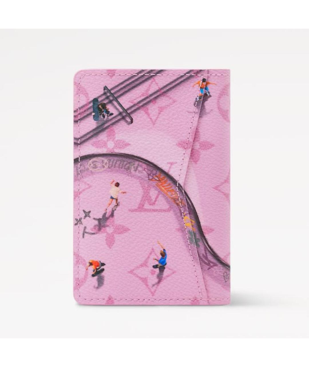 LOUIS VUITTON Розовый кошелек, фото 5