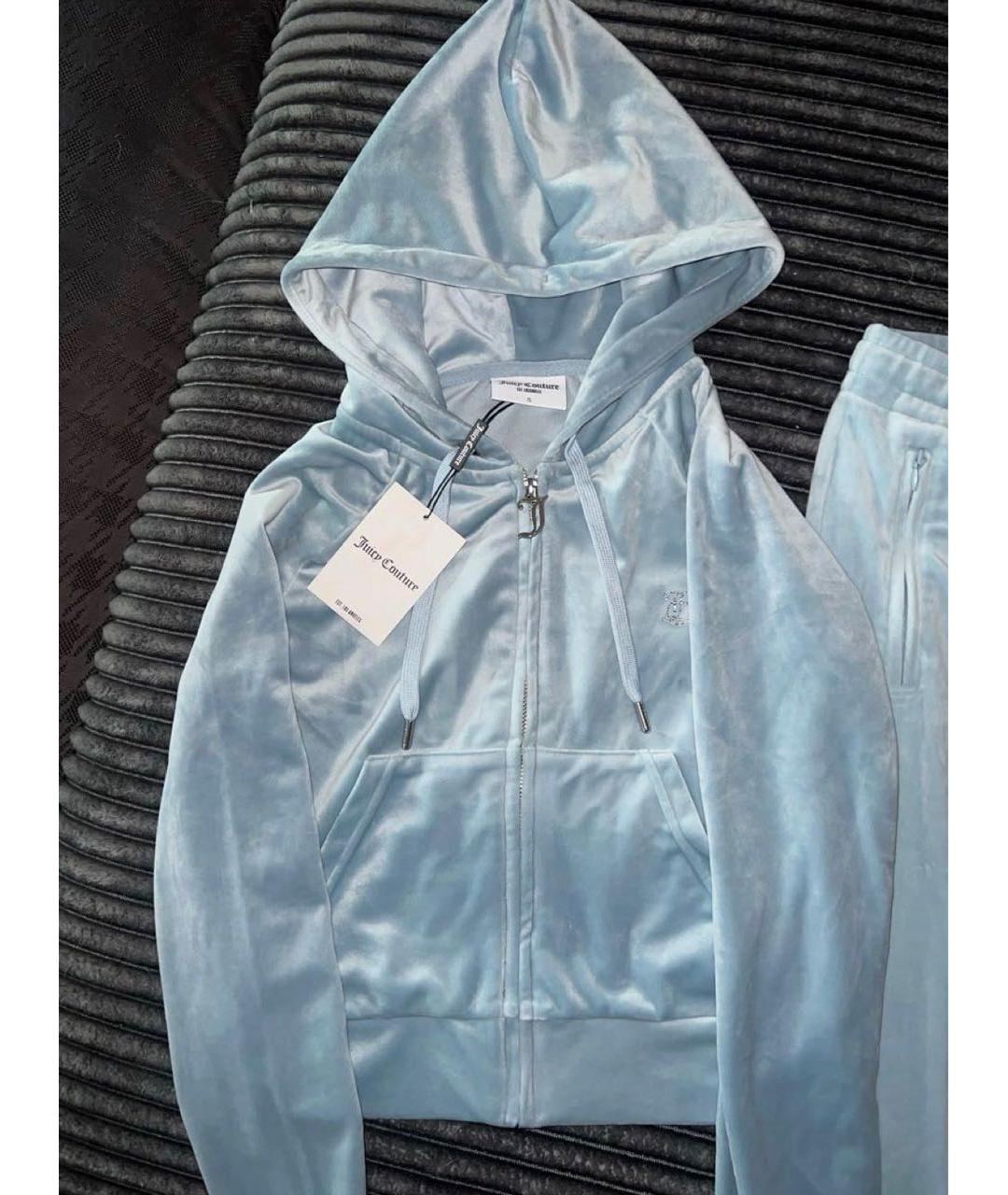 JUICY COUTURE Голубой полиэстеровый костюм с брюками, фото 5