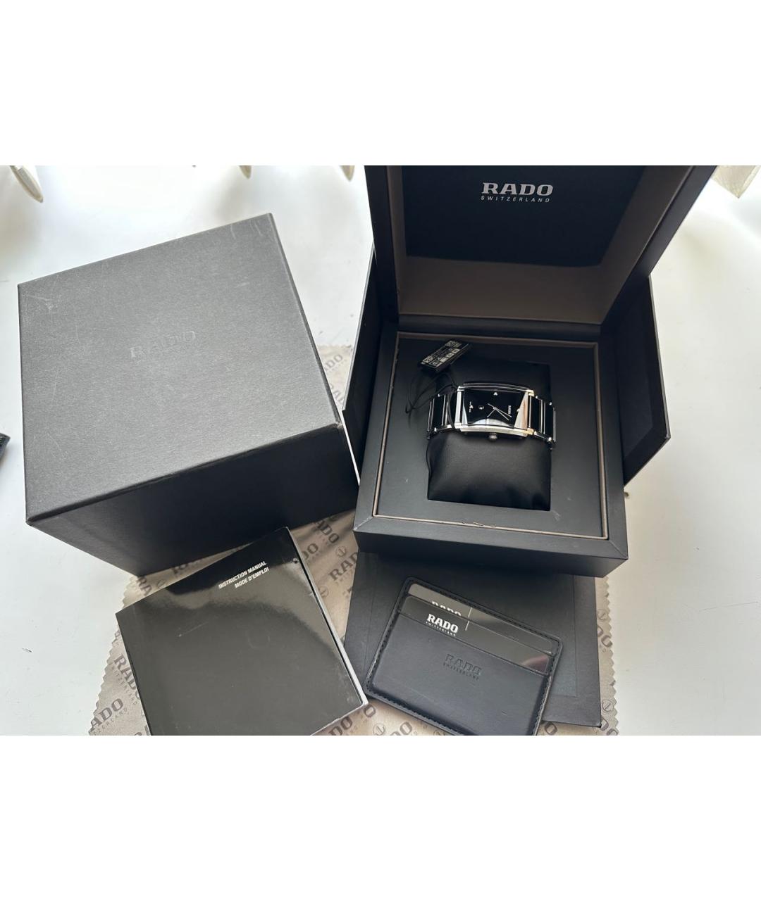 RADO Черные часы, фото 4