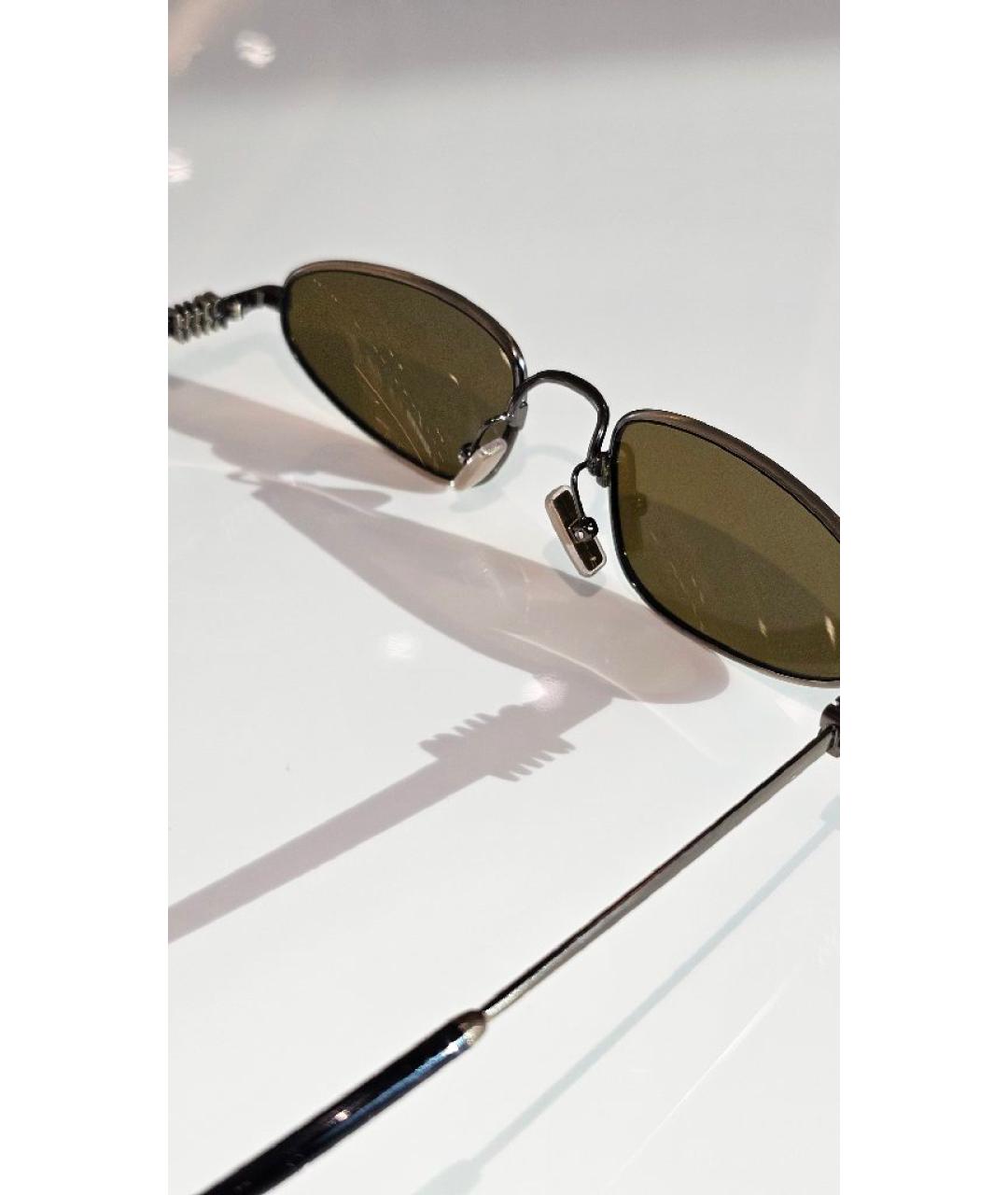 MIU MIU Коричневые металлические солнцезащитные очки, фото 4