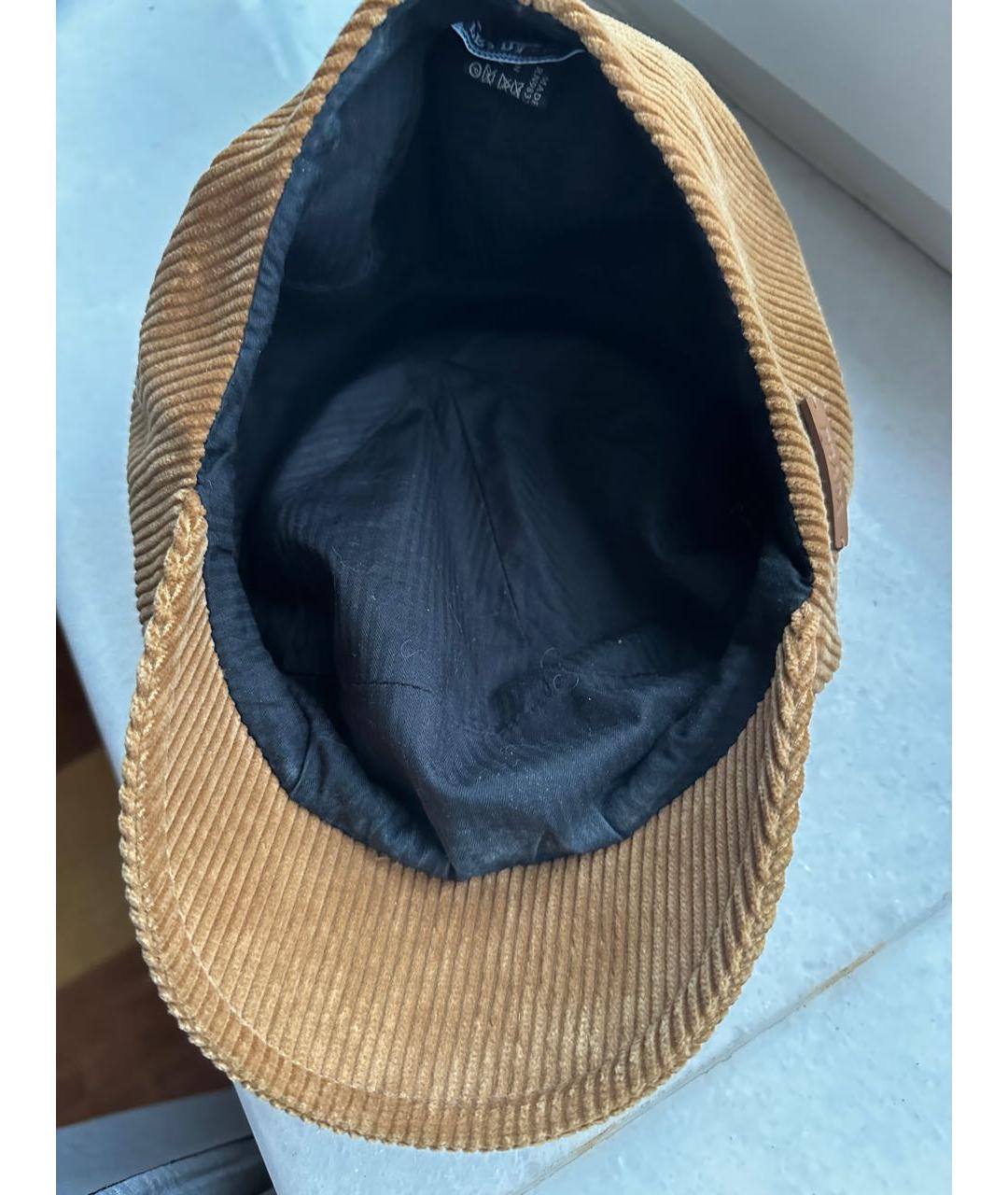 PRADA Коричневая кепка, фото 3