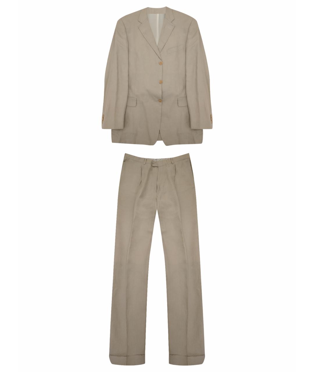 ERMENEGILDO ZEGNA XXX Бежевый классический костюм, фото 1