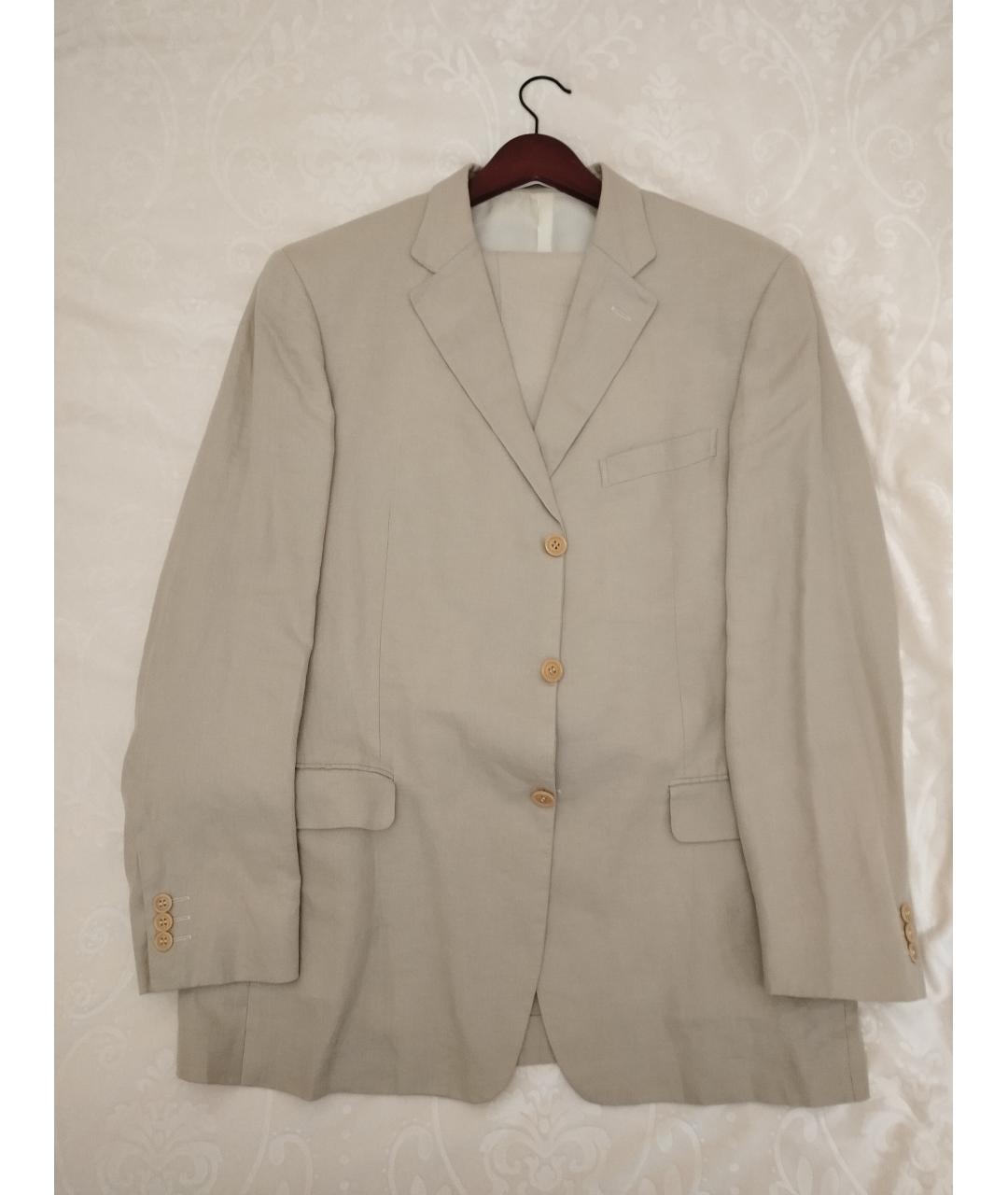 ERMENEGILDO ZEGNA XXX Бежевый классический костюм, фото 8