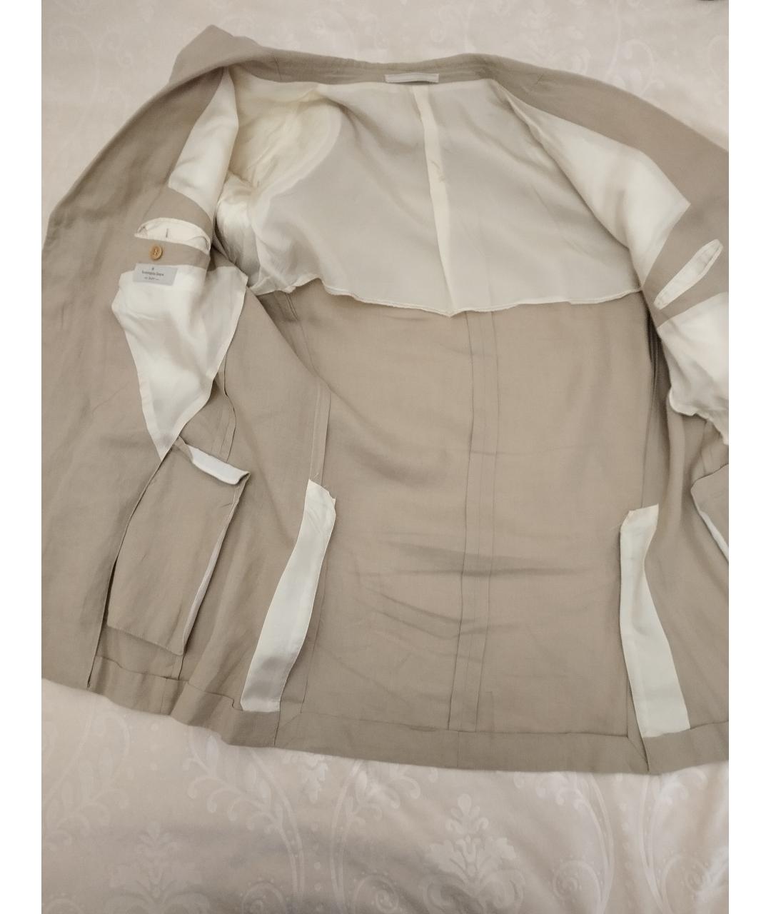 ERMENEGILDO ZEGNA XXX Бежевый классический костюм, фото 3