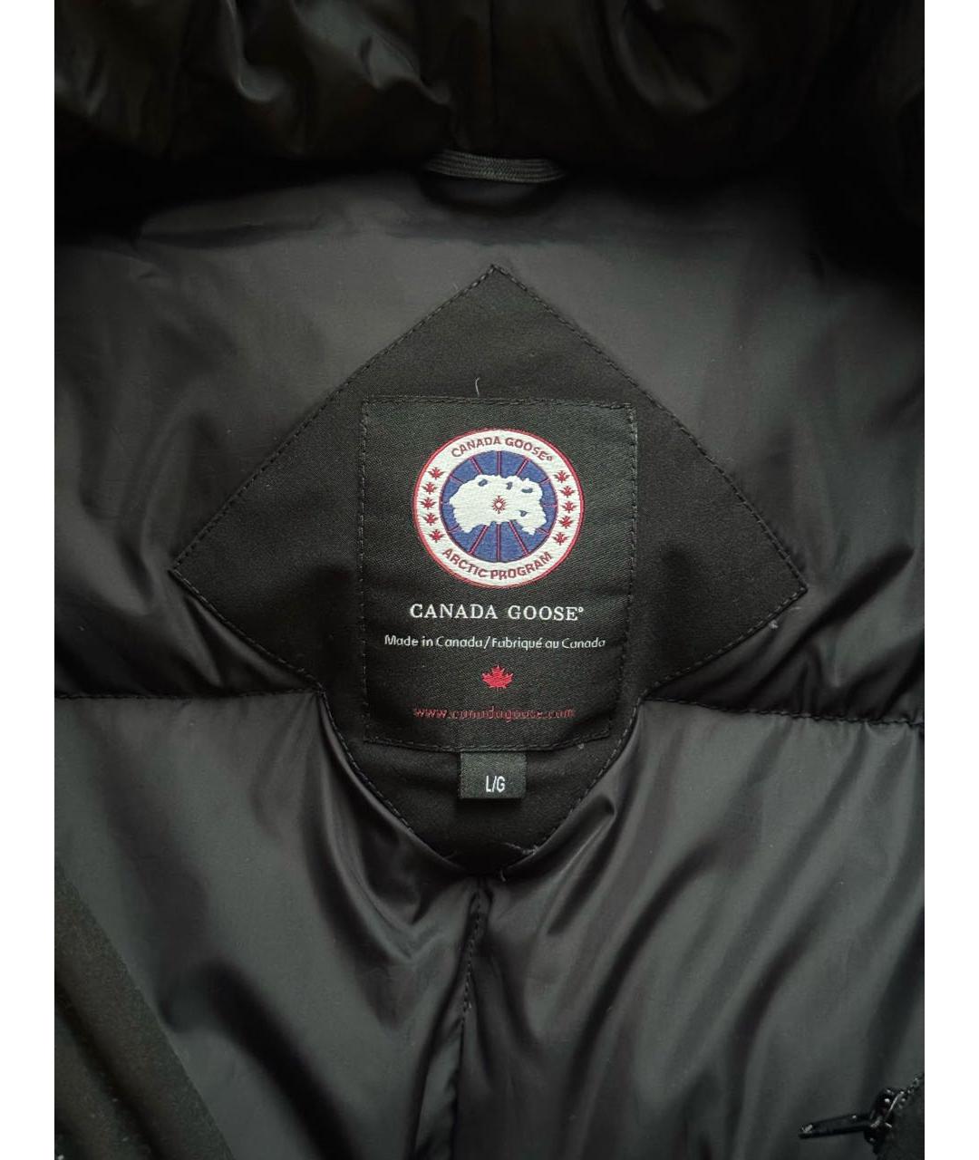 CANADA GOOSE Черная хлопковая парка, фото 3